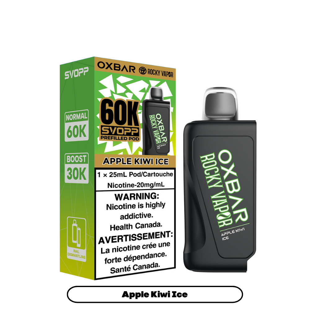 APPLE KIWI ICE - OXBAR SVOPP 60K POD SYSTEM (SVOPP DEVICE REQUIRED)