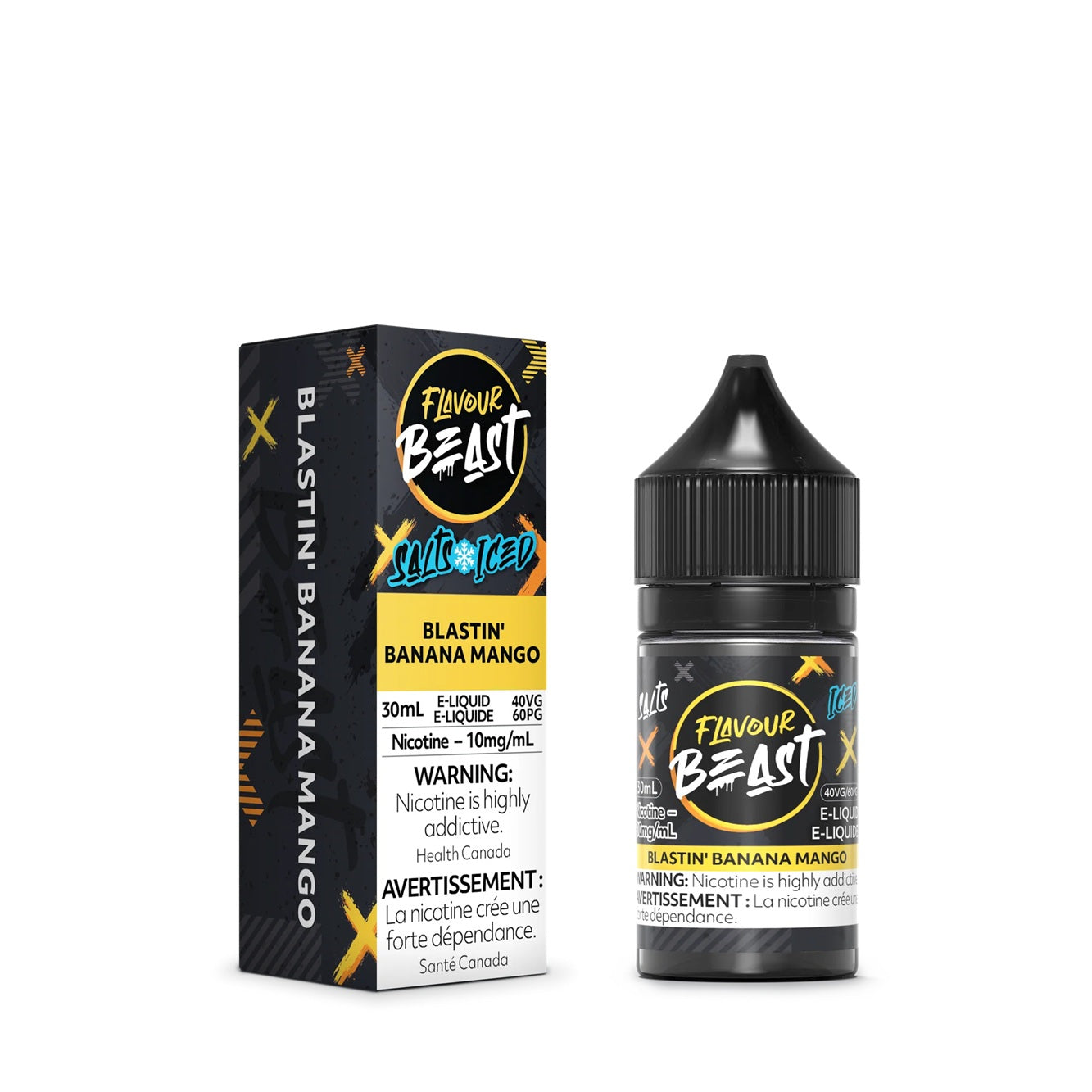 BLASTIN' BANANA MANGO ICED - FLAVOUR BEAST E LIQUID (30mL) (ONTARIO)