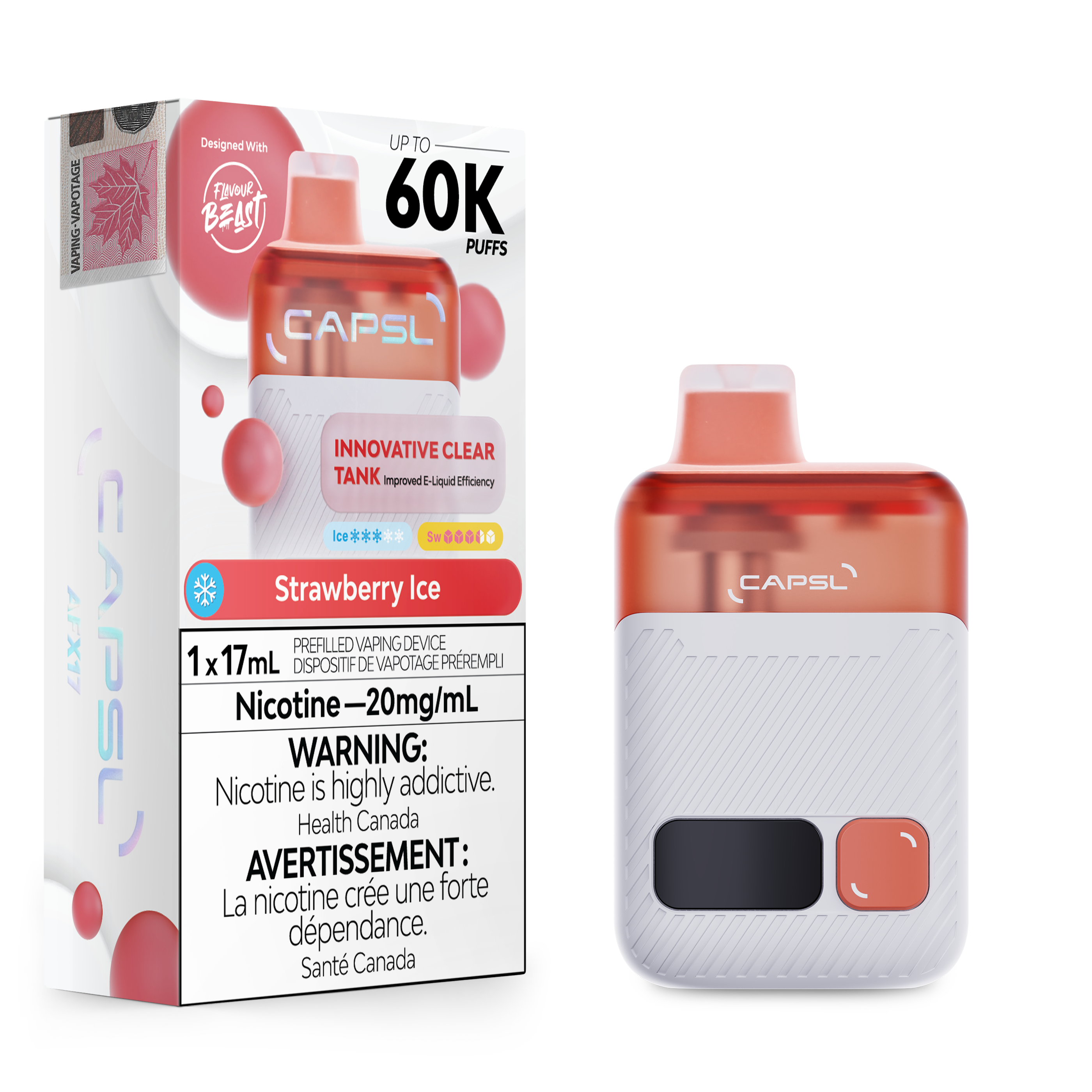 STRAWBERRY ICE - CAPSL DISPOSABLE (17mL)