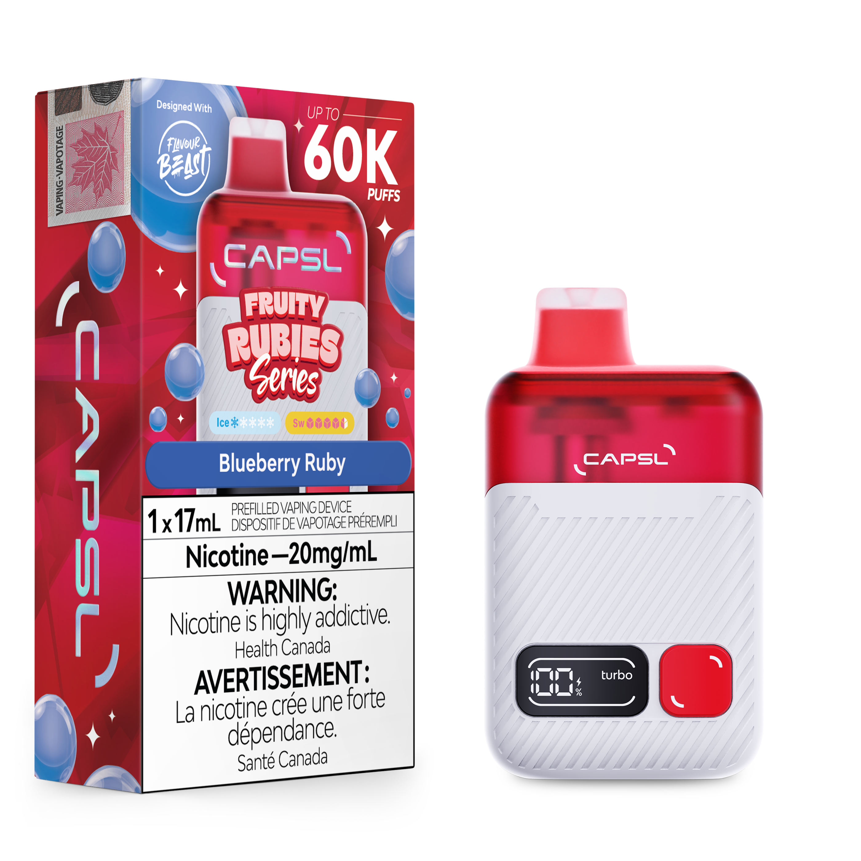 BLUEBERRY RUBY - CAPSL DISPOSABLE (17mL)