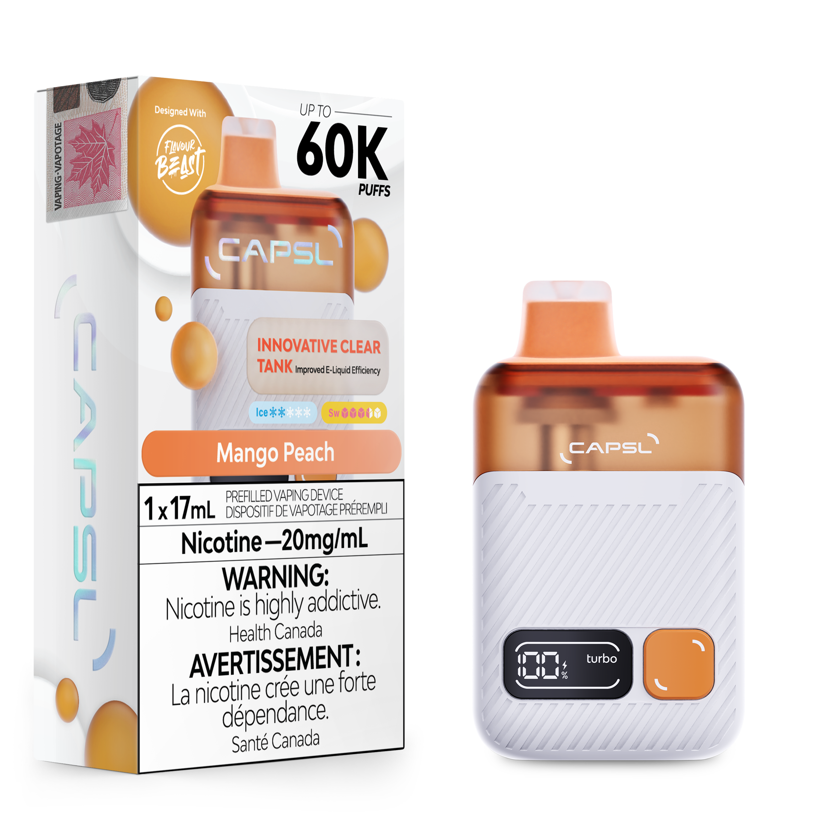 MANGO PEACH - CAPSL DISPOSABLE (17mL)