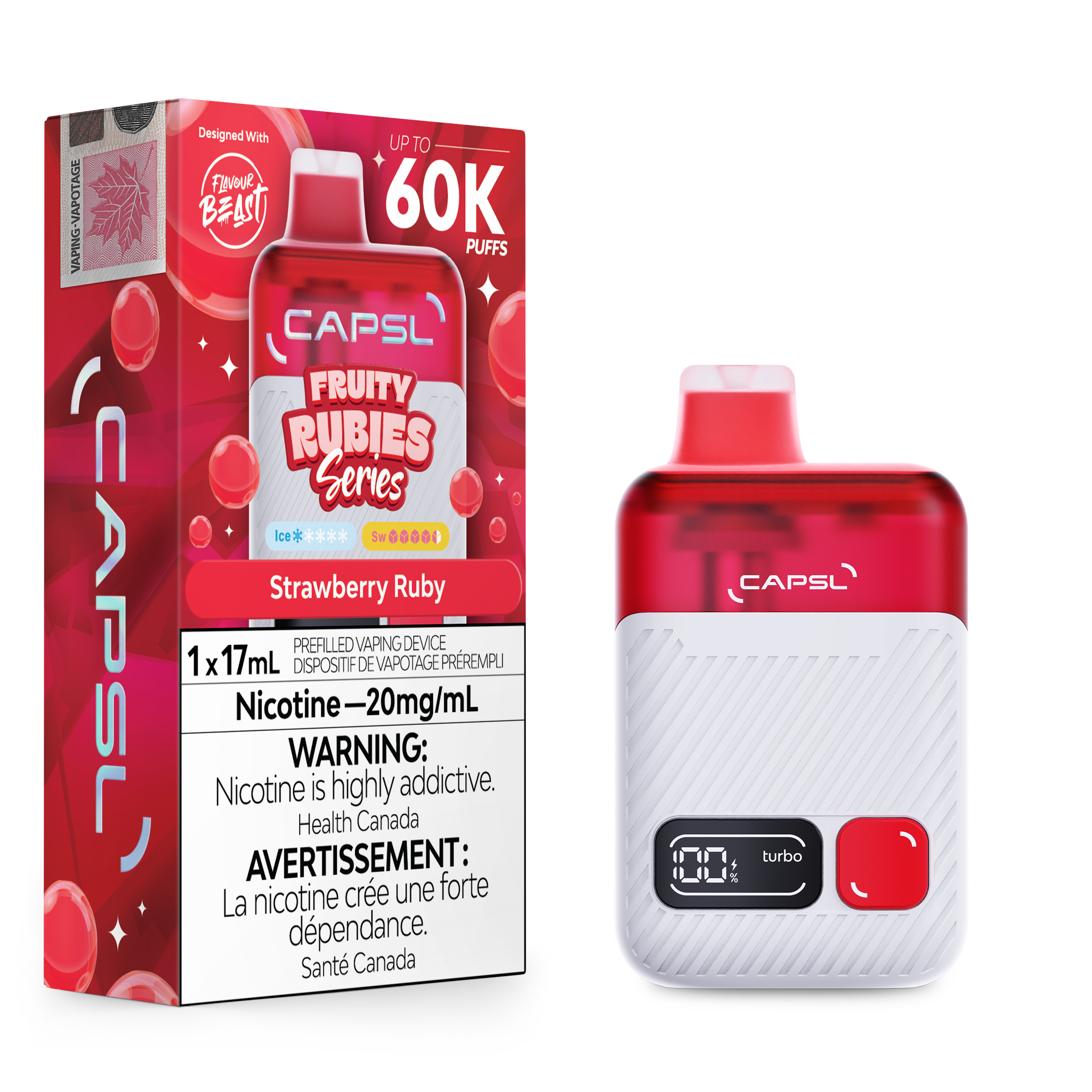 STRAWBERRY RUBY - CAPSL DISPOSABLE (17mL)