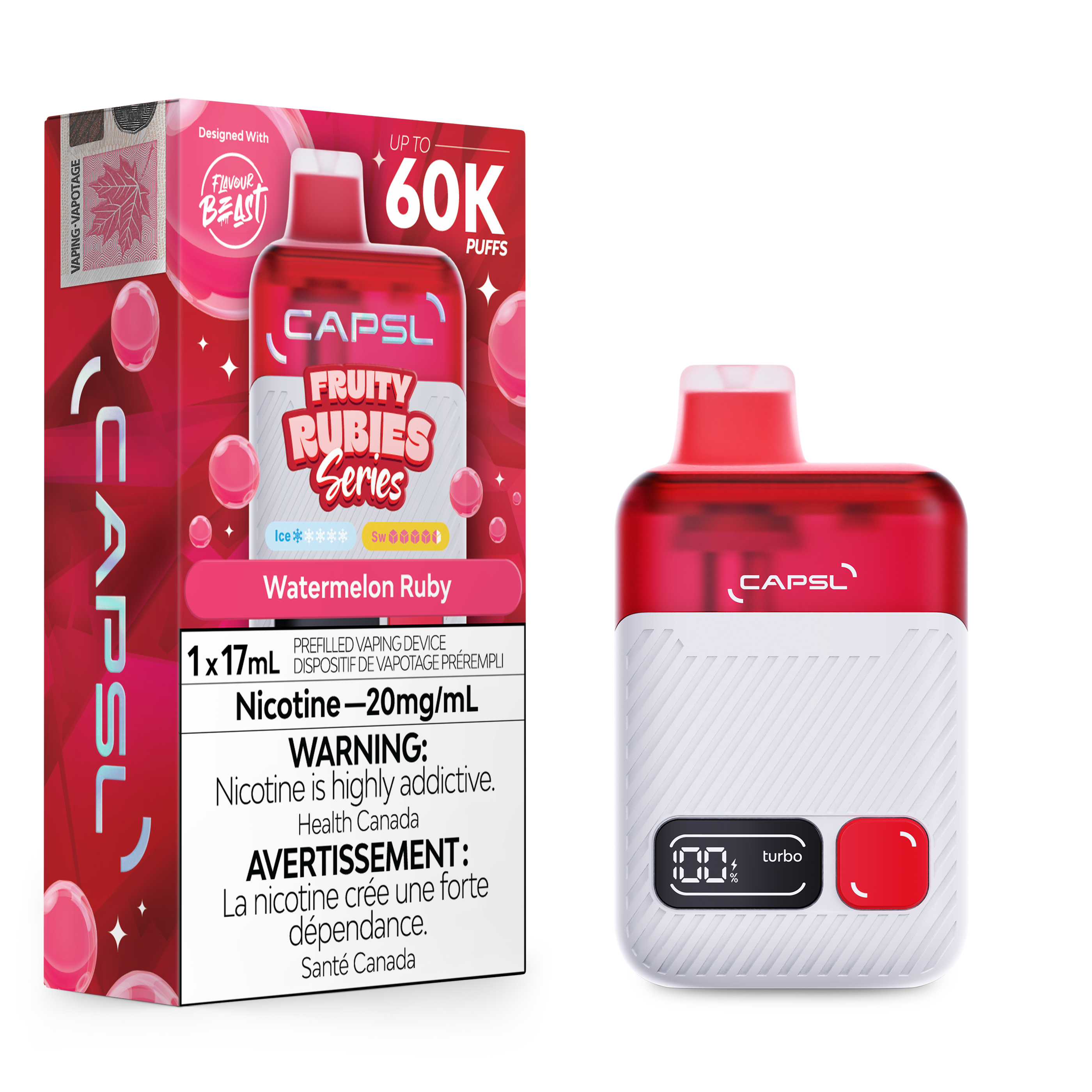 WATERMELON RUBY - CAPSL DISPOSABLE (17mL)