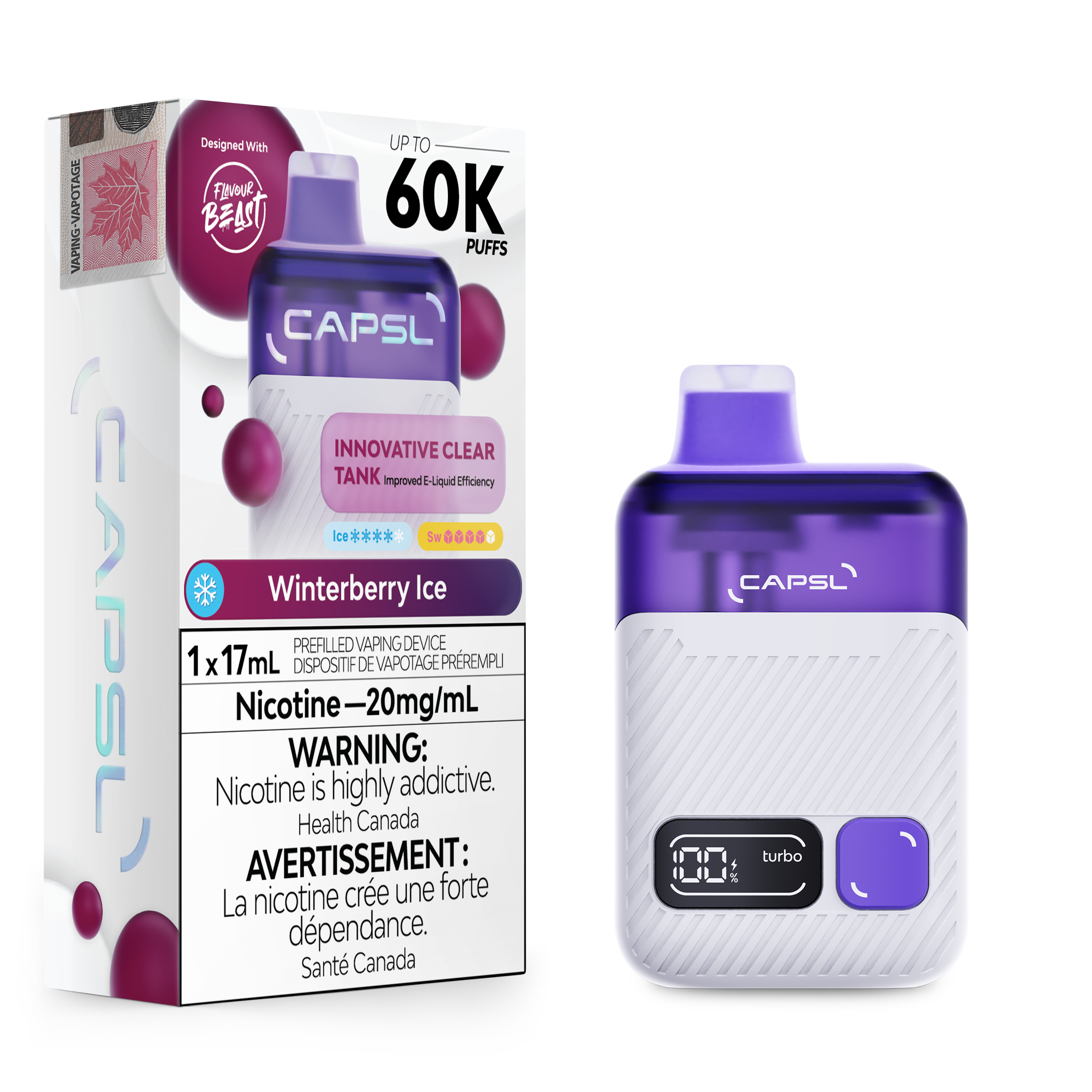 WINTERBERRY ICE - CAPSL DISPOSABLE (17mL)