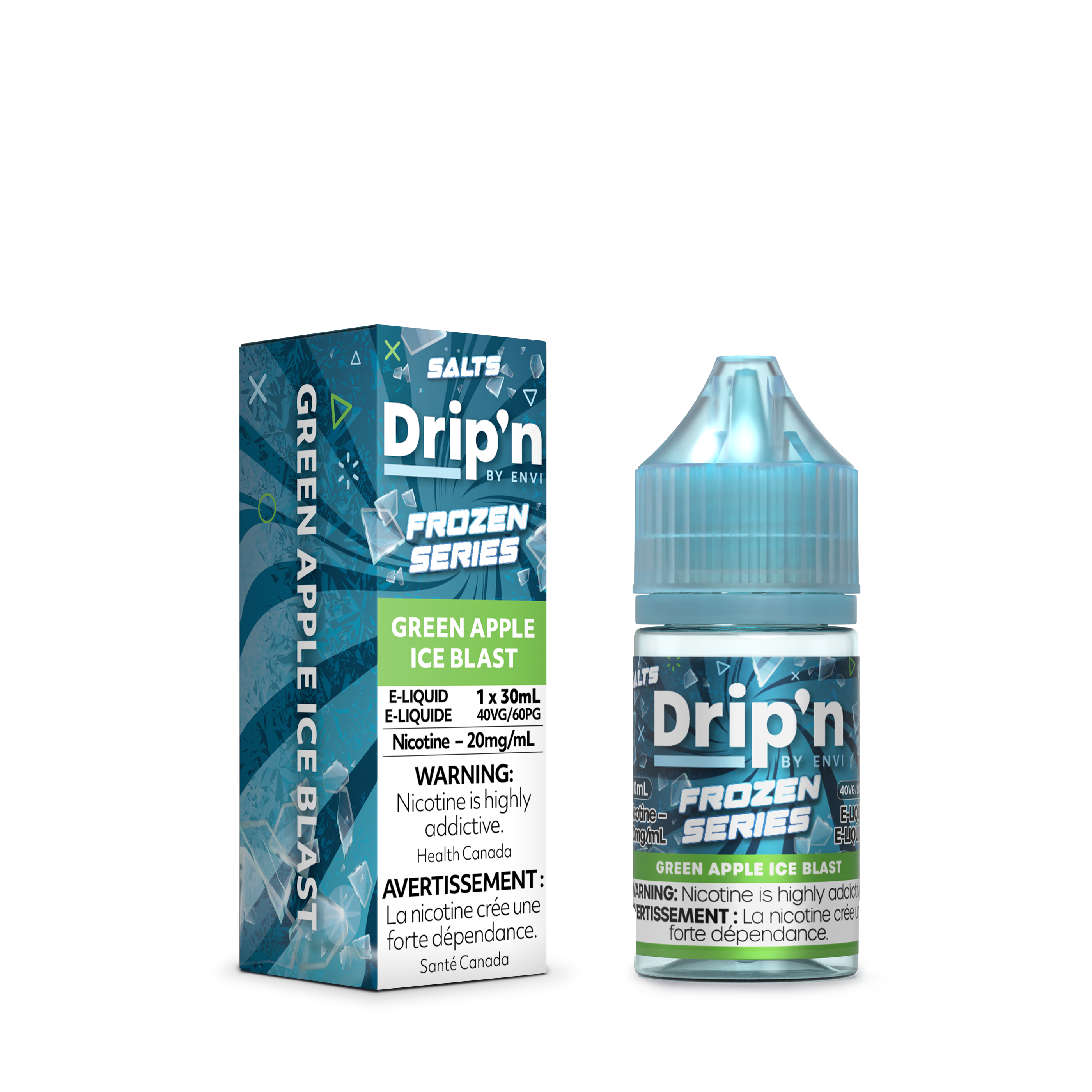 GREEN APPLE ICE BLAST - DRIP'N BY ENVI E-LIQUID (30mL) (ONTARIO)