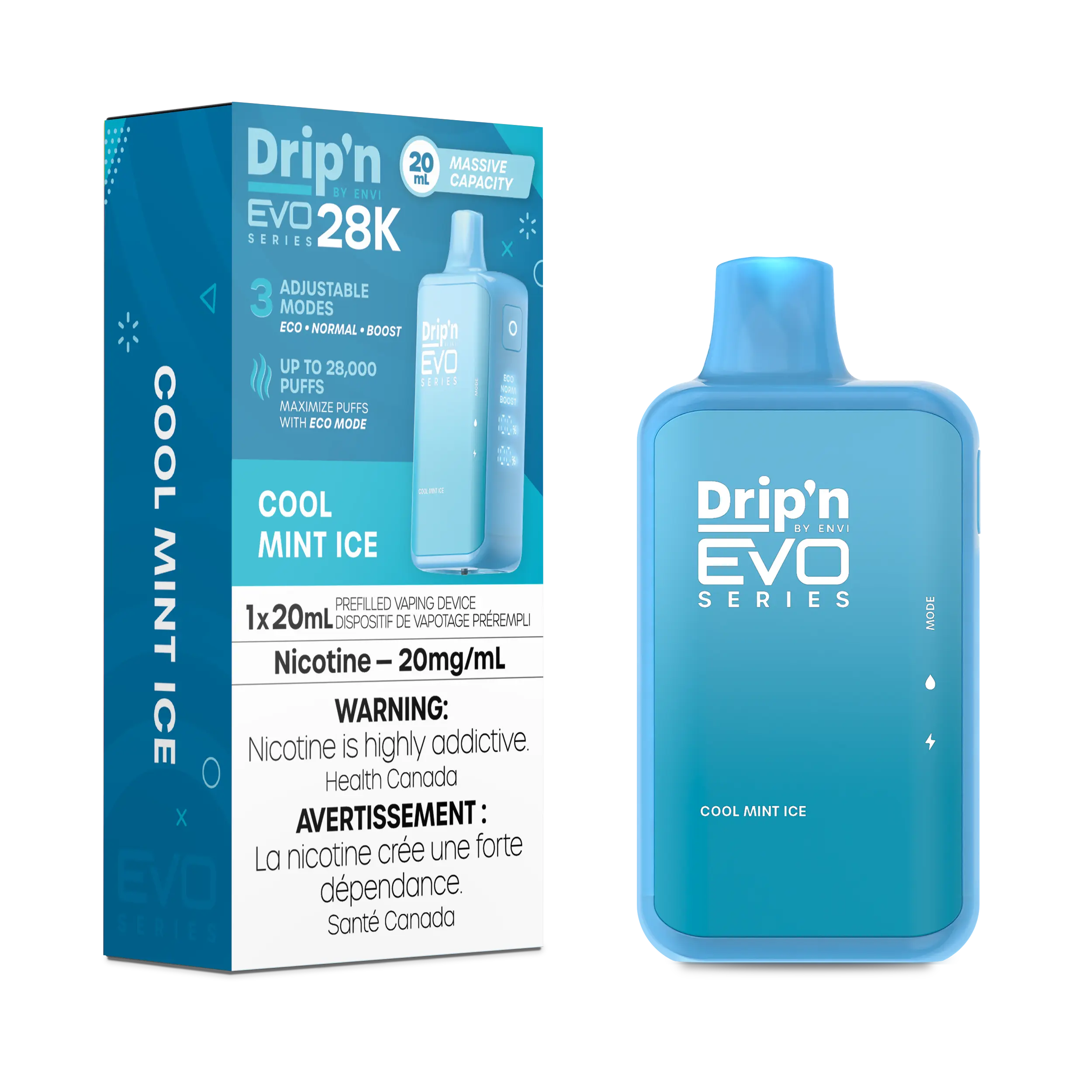 COOL MINT ICE - DRIP'N EVO 28K BY ENVI (ONTARIO)