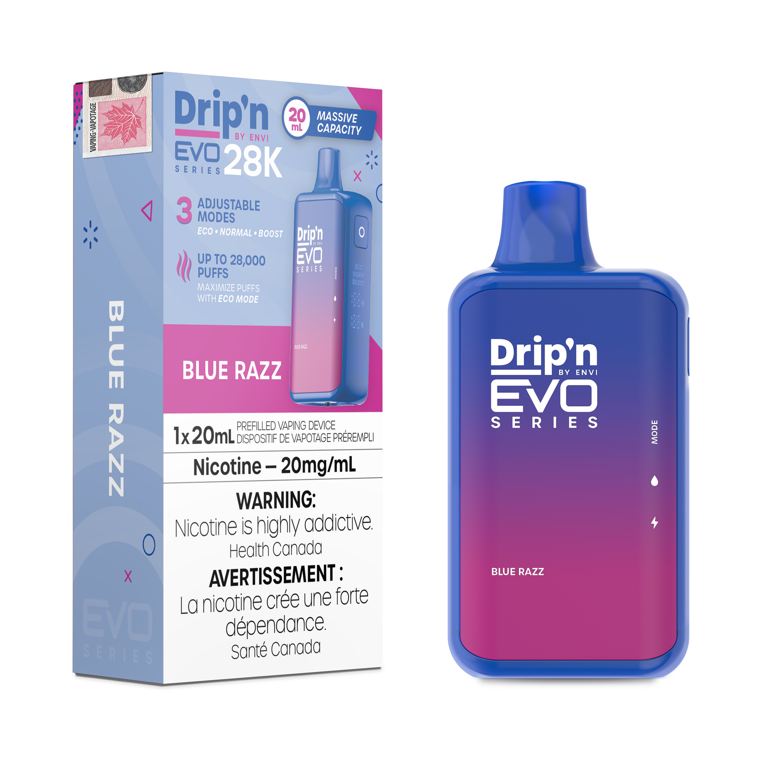 BLUE RAZZ - DRIP'N EVO 28K BY ENVI (ONTARIO)