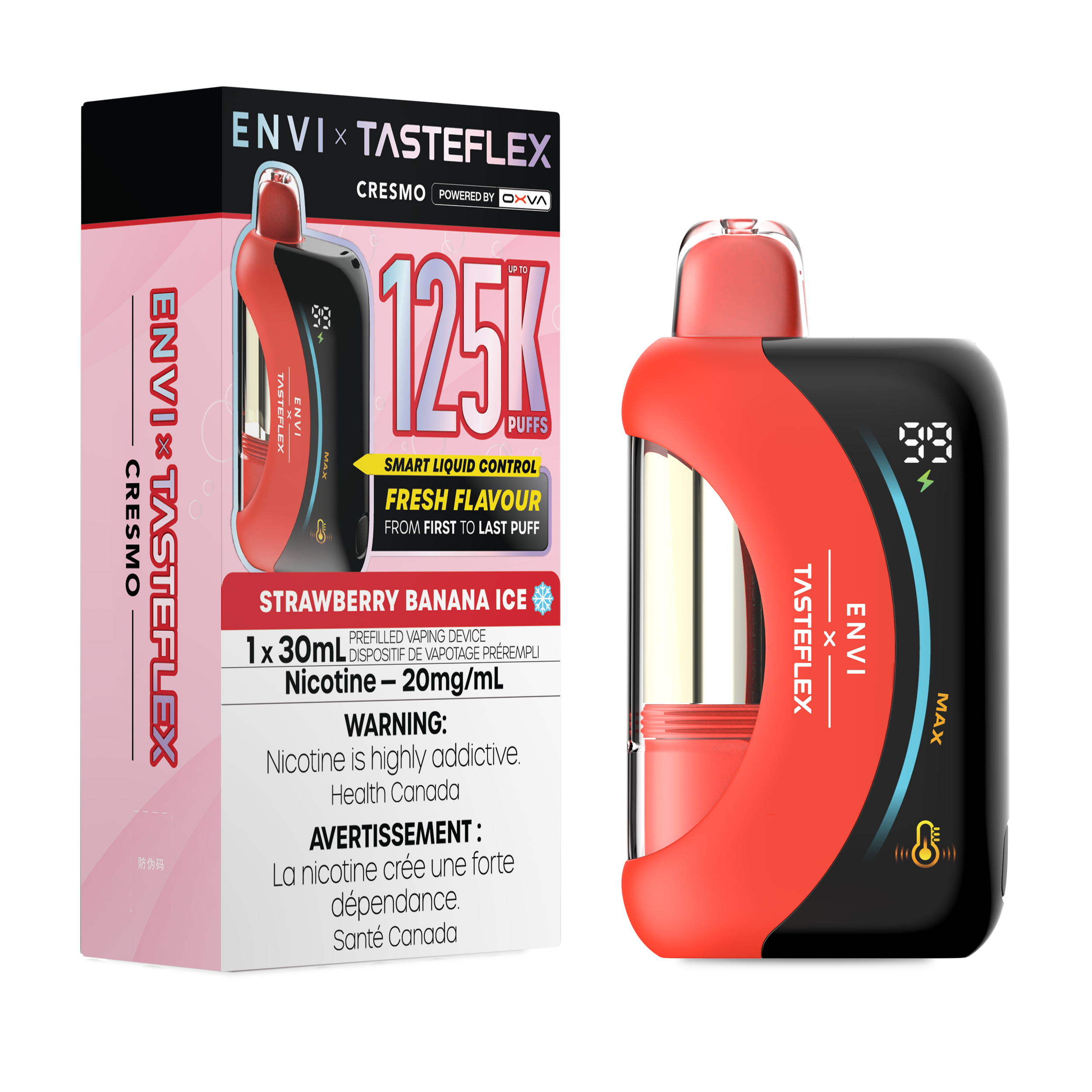 STRAWBERRY BANANA ICE - ENVI X TASTEFLEX (30mL)