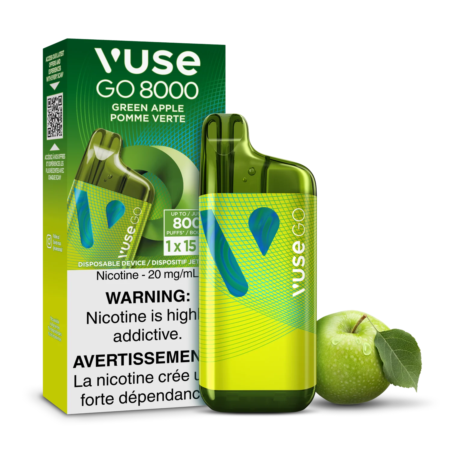 GREEN APPLE - VUSE GO 8000 (ONTARIO)