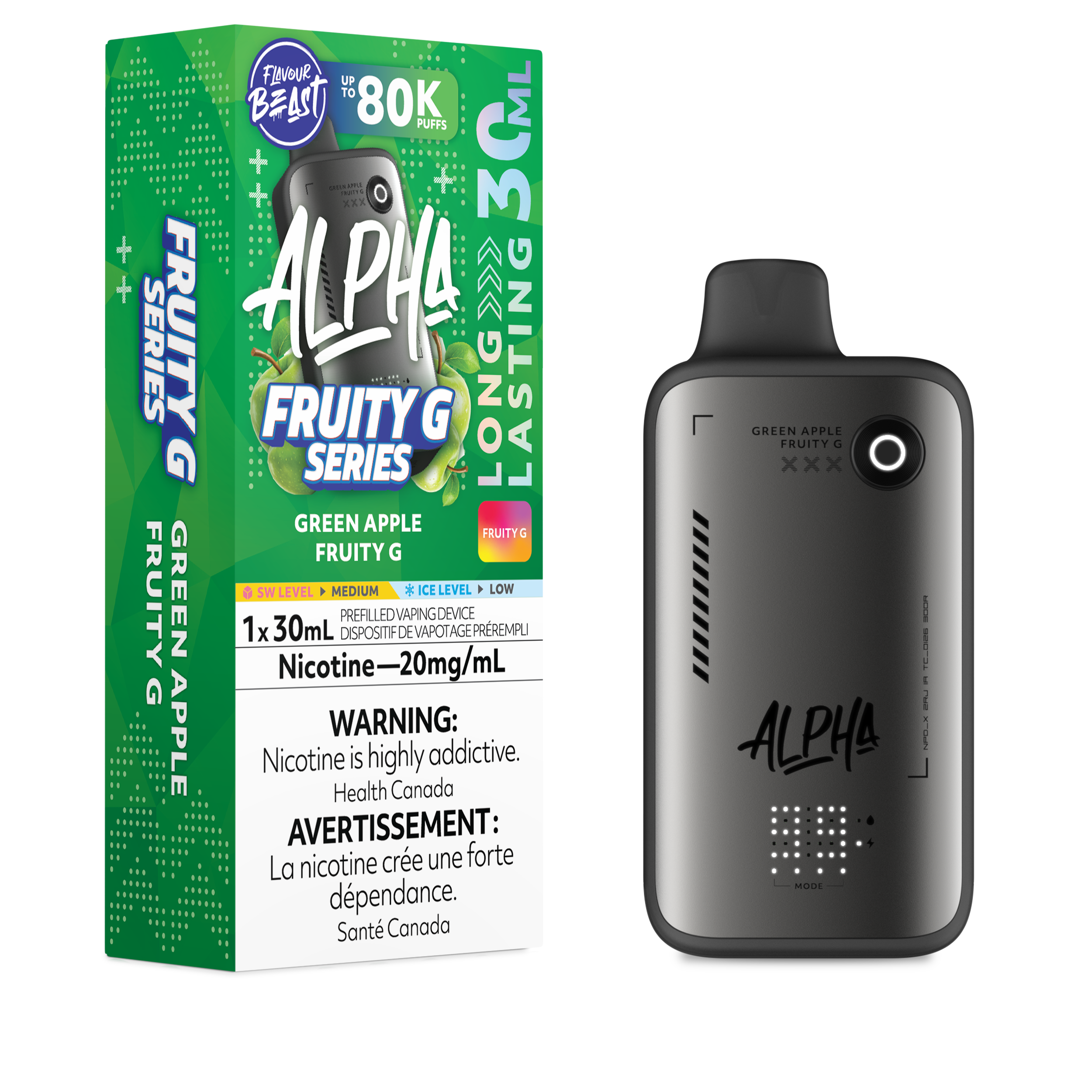 GREEN APPLE FRUITY G - FLAVOUR BEAST ALPHA (30mL)