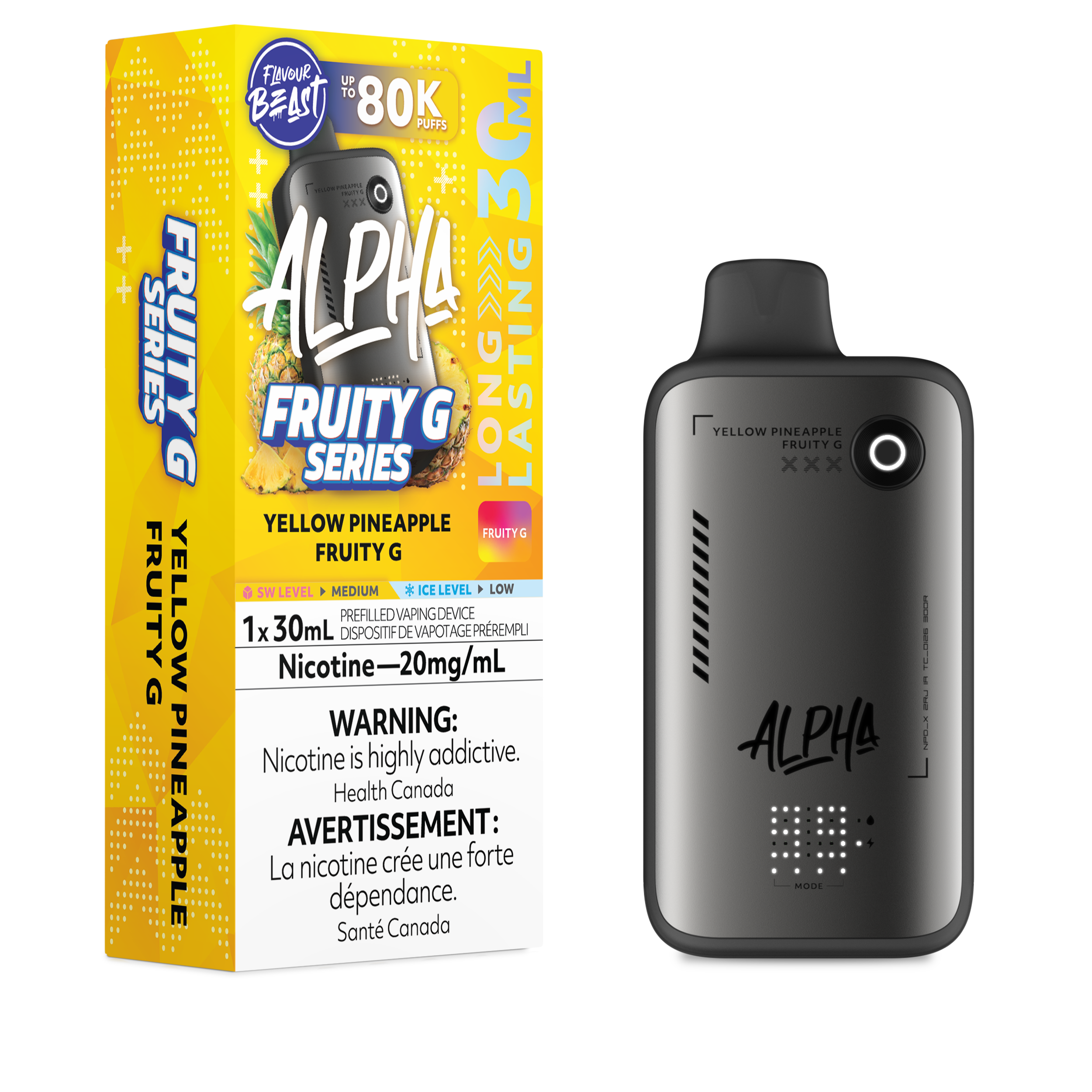 YELLOW PINEAPPLE FRUITY G - FLAVOUR BEAST ALPHA (30mL)