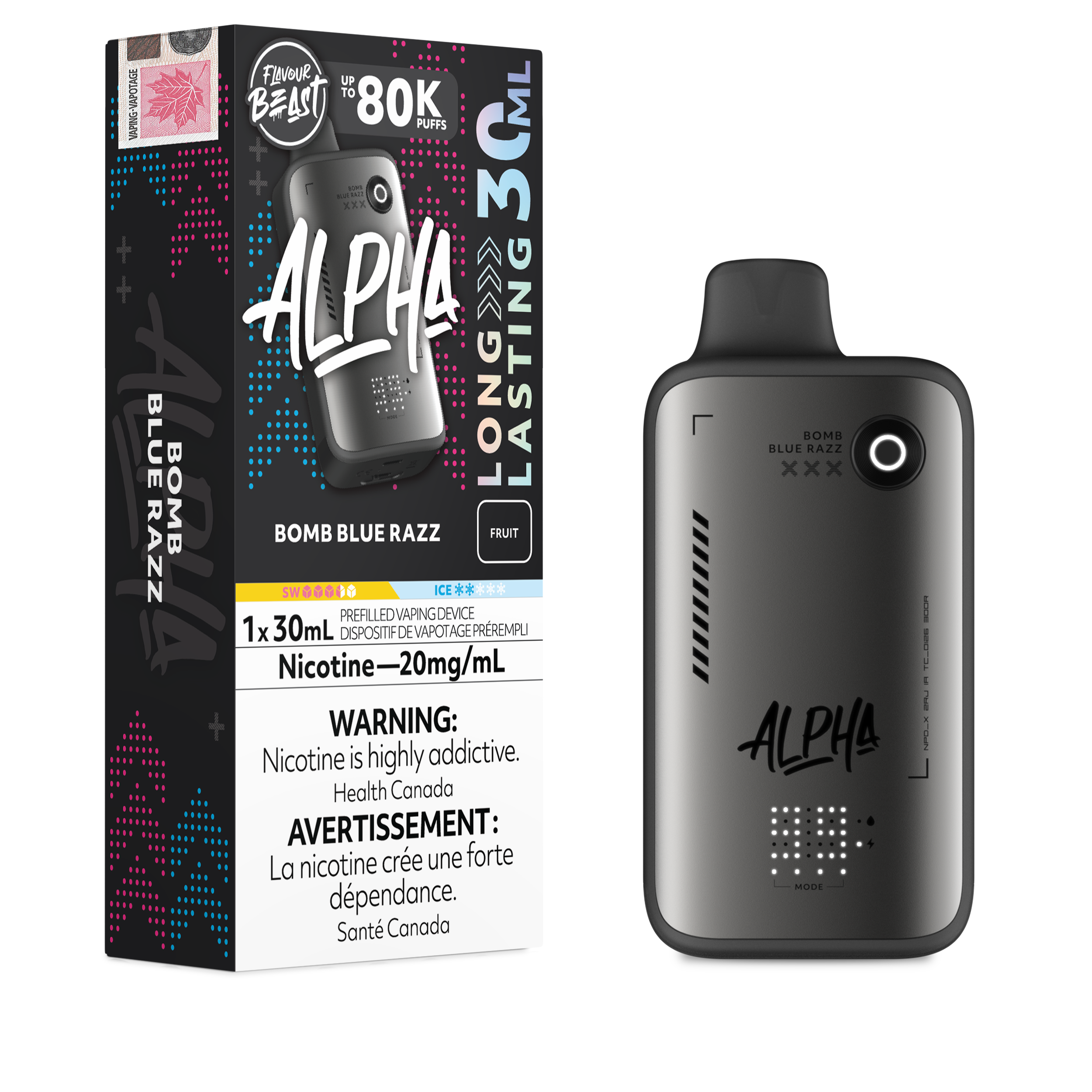 BOMB BLUE RAZZ - FLAVOUR BEAST ALPHA (30mL)