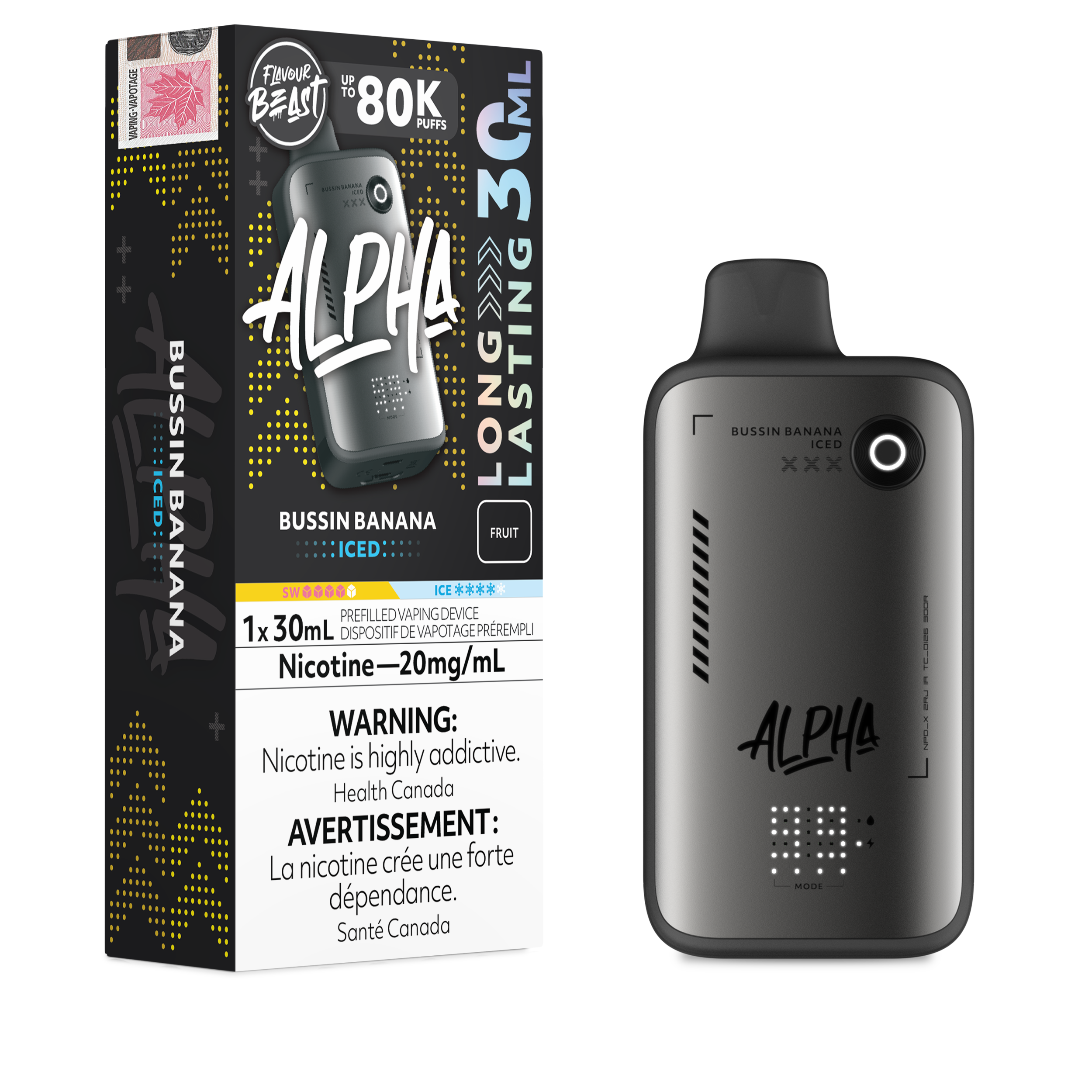 BUSSIN BANANA - FLAVOUR BEAST ALPHA (30mL)