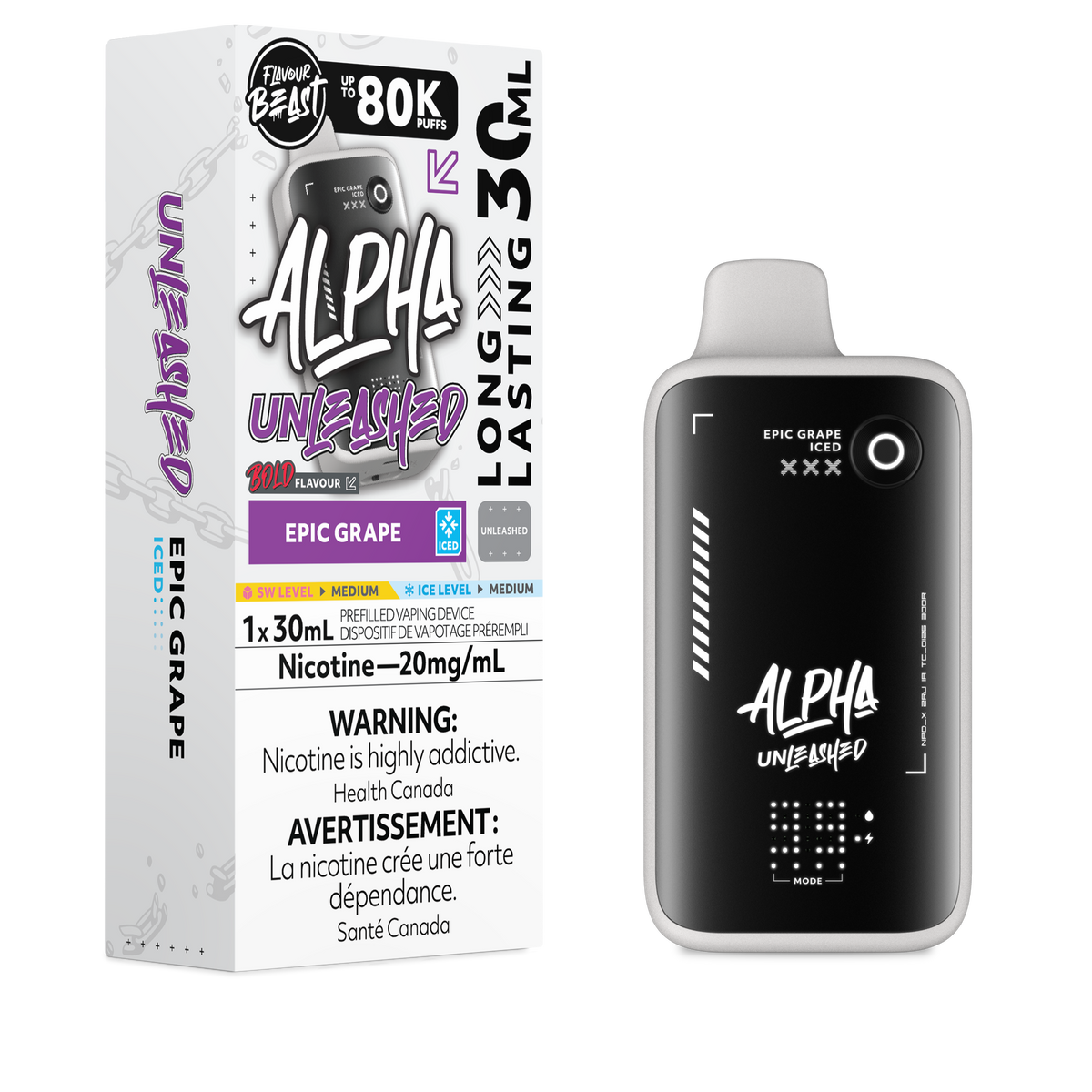 EPIC GRAPE - FLAVOUR BEAST ALPHA UNLEASHED (30mL)