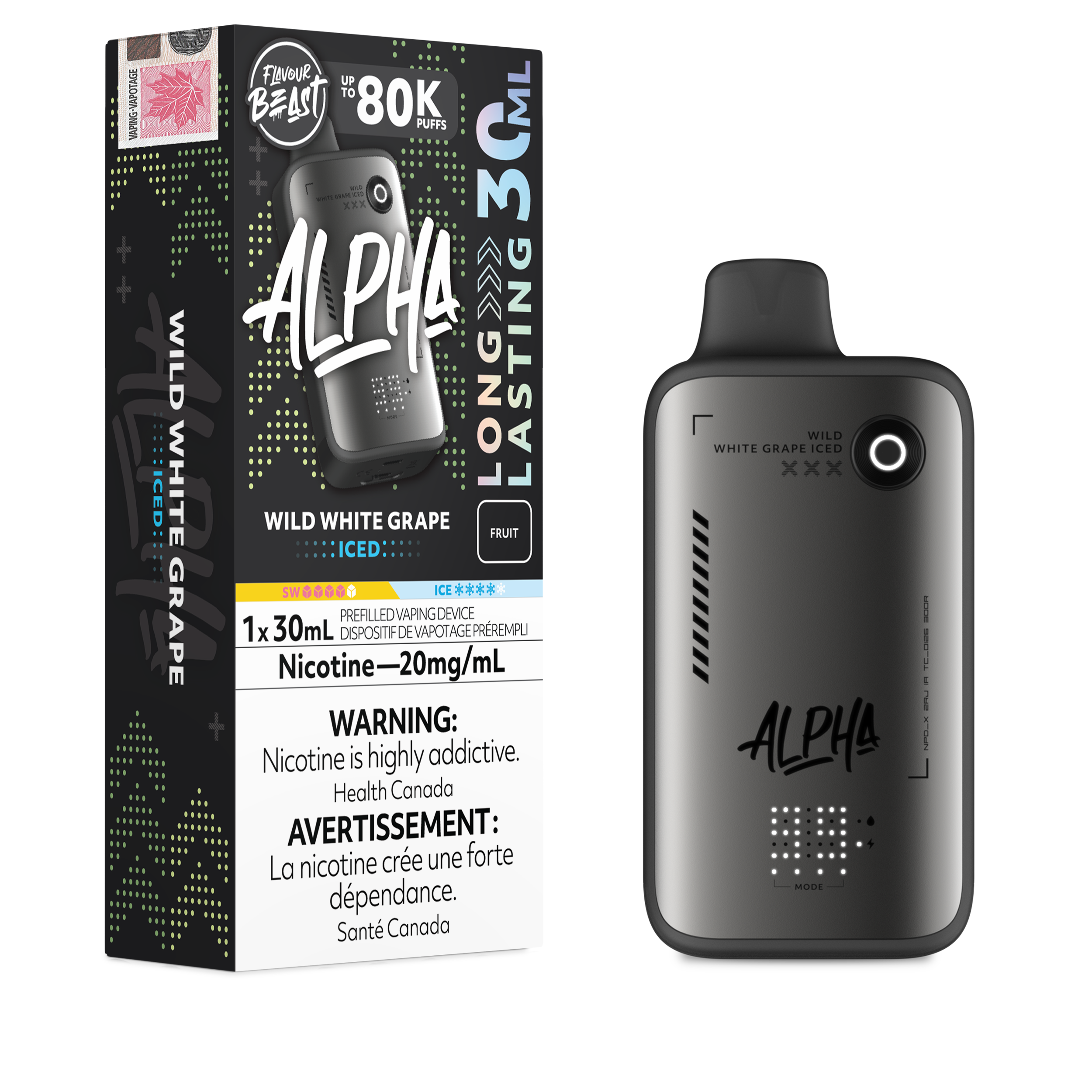 WILD WHITE GRAPE - FLAVOUR BEAST ALPHA (30mL)