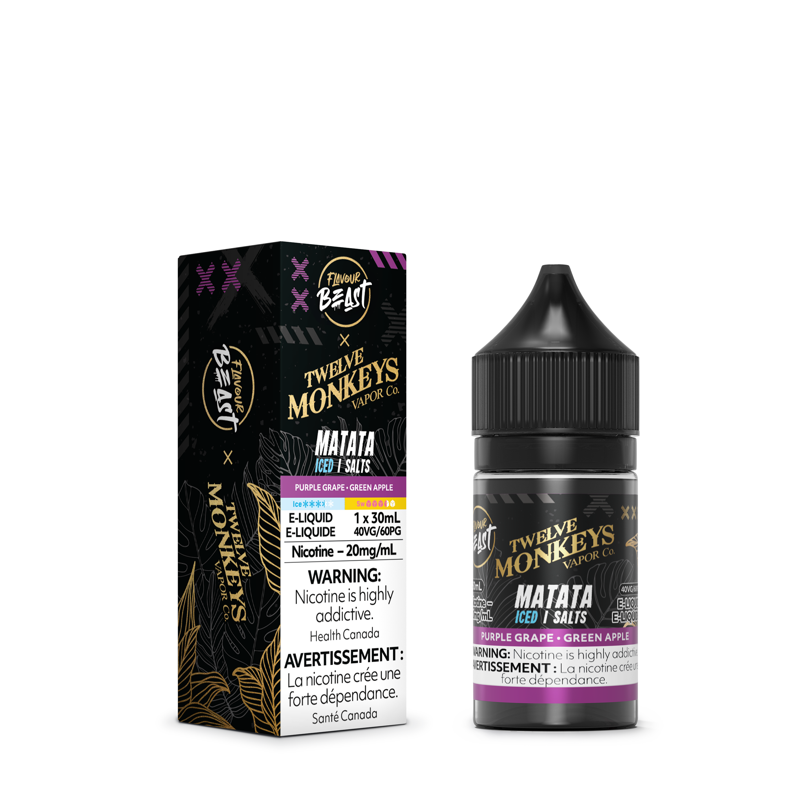 MATATA ICED - FLAVOUR BEAST X 12 MONKEYS E LIQUID (30mL) (ONTARIO)