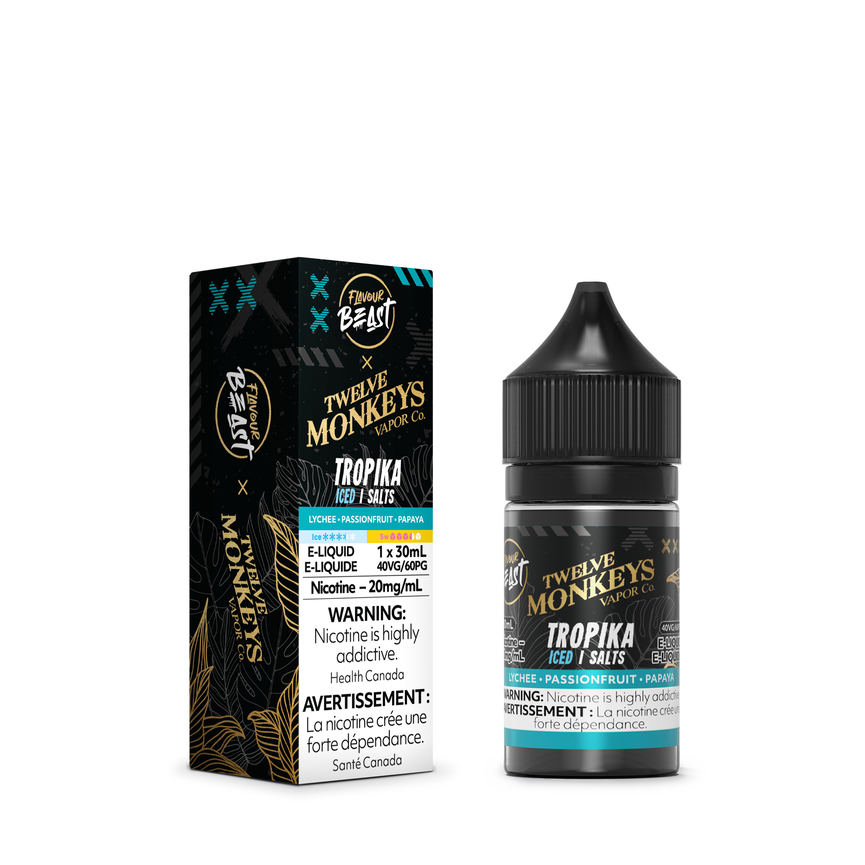 TROPIKA ICED - FLAVOUR BEAST X 12 MONKEYS E LIQUID (30mL) (ONTARIO)
