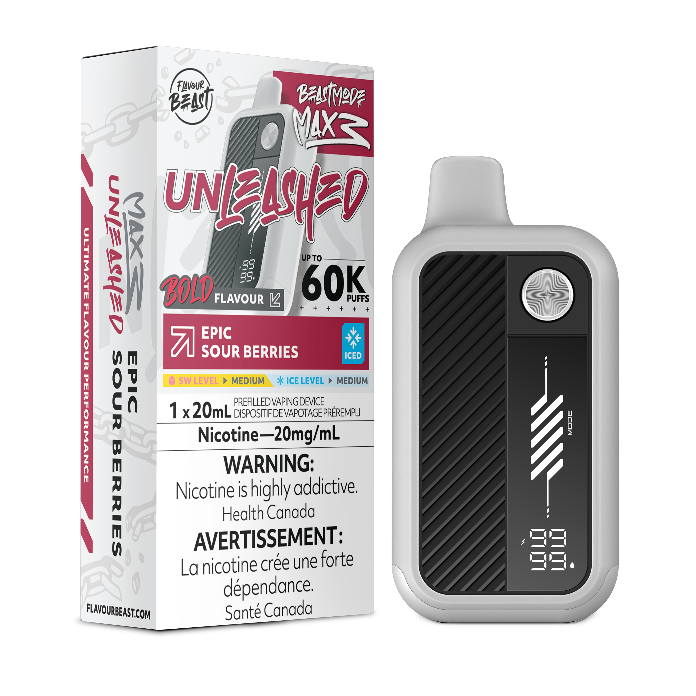 EPIC SOUR BERRIES - FLAVOUR BEAST BEAST MODE MAX 3 (20mL)