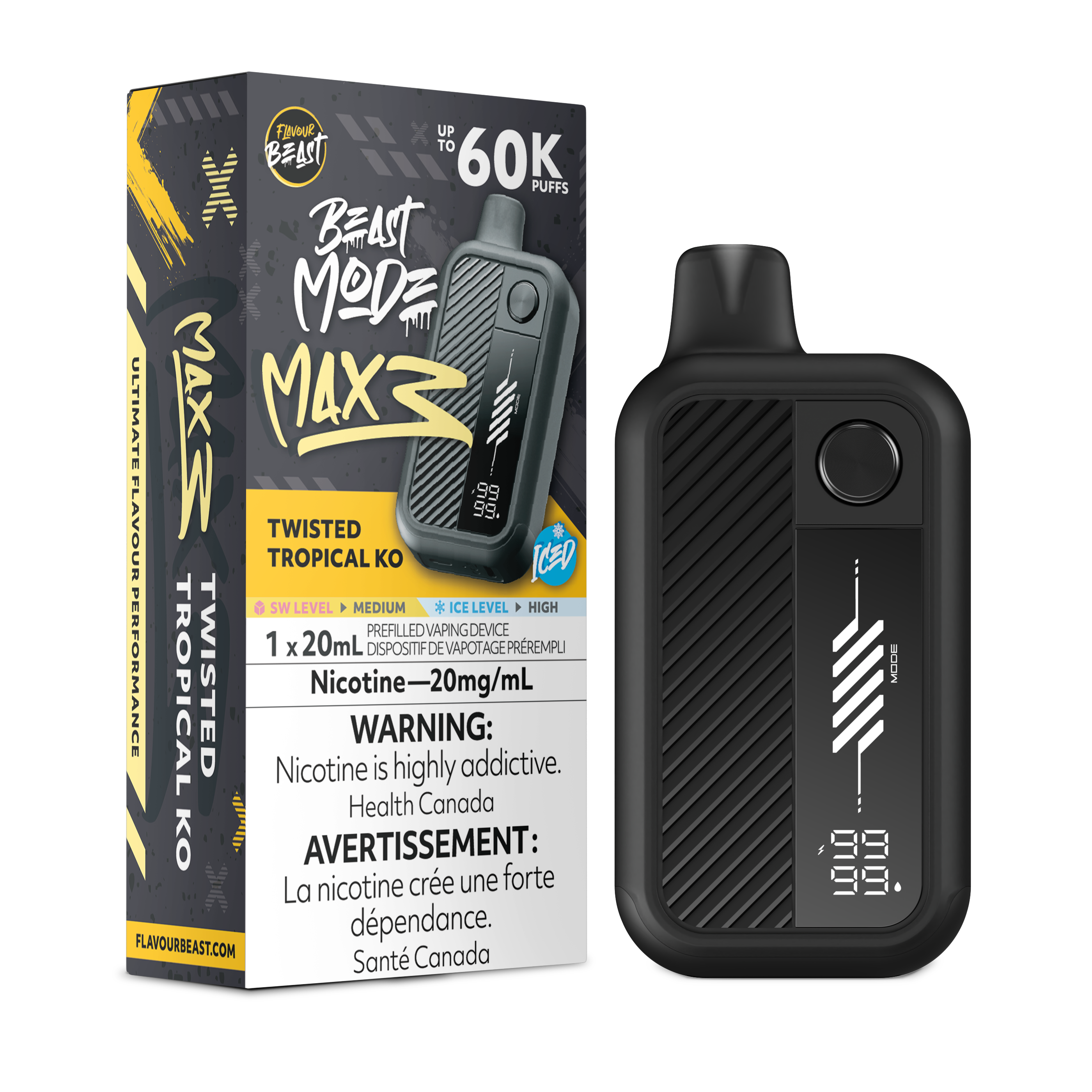 TWISTED TROPICAL KO - FLAVOUR BEAST BEAST MODE MAX 3 (20mL)