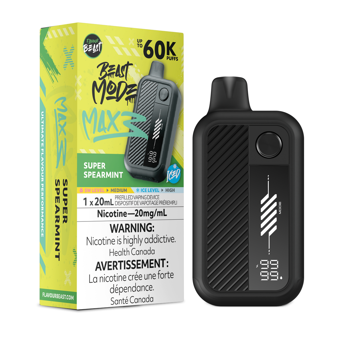 SUPER SPEARMINT - FLAVOUR BEAST BEAST MODE MAX 3 (20mL)