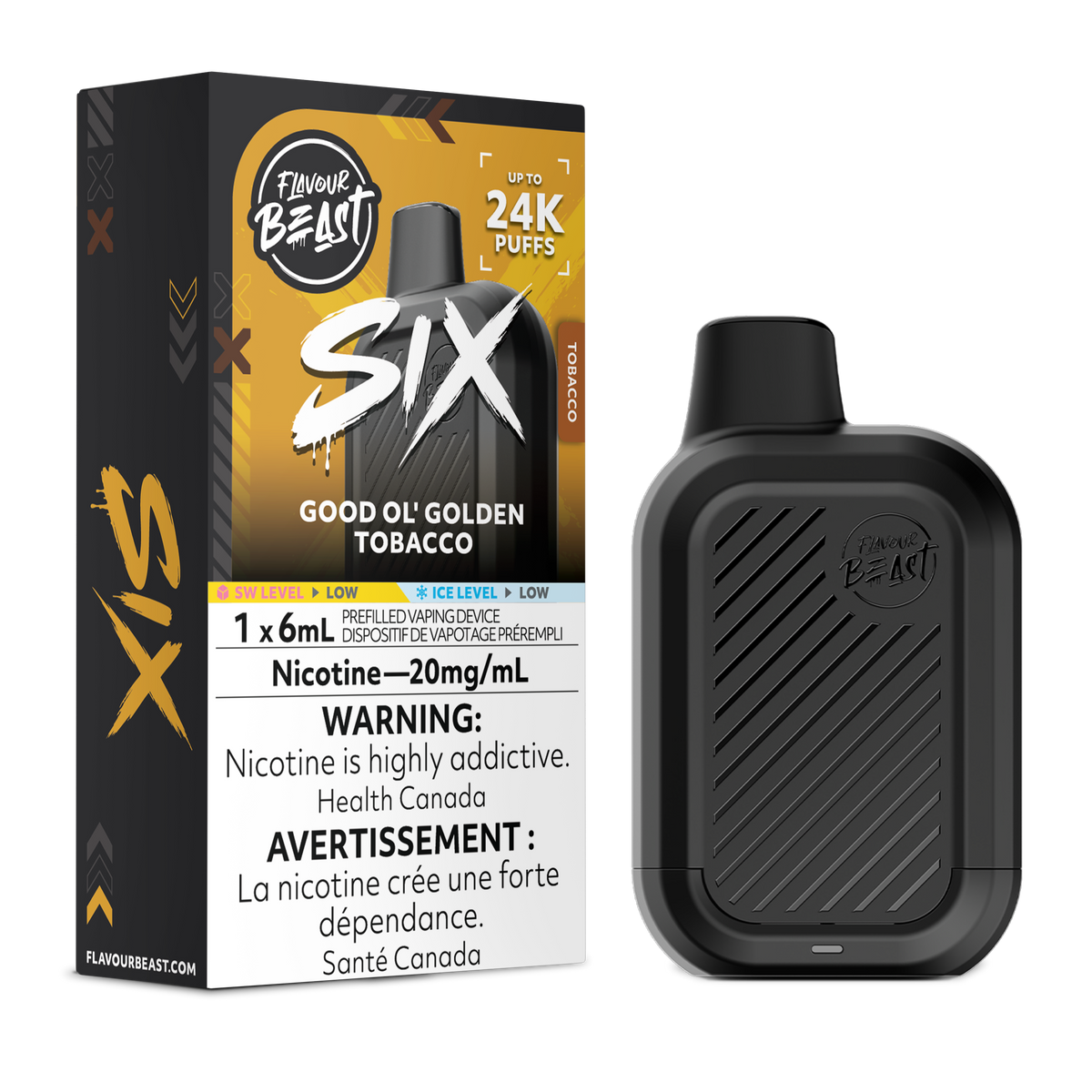 GOOD OL' GOLDEN TOBACCO - FLAVOUR BEAST SIX (6mL)