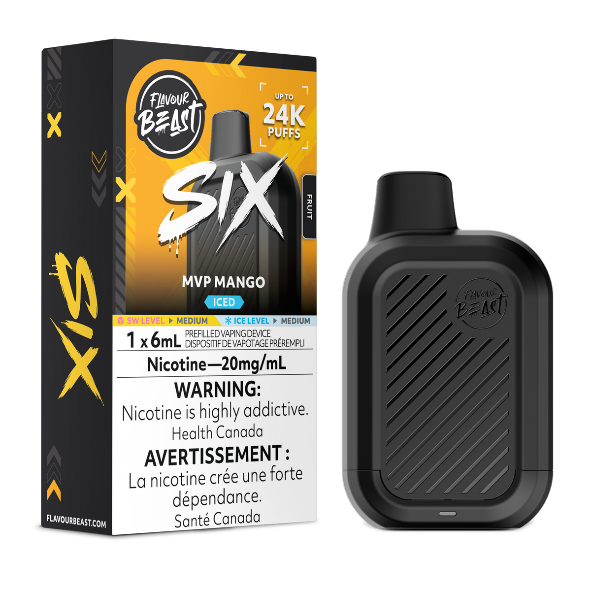MVP MANGO ICE - FLAVOUR BEAST SIX 24K (6mL)