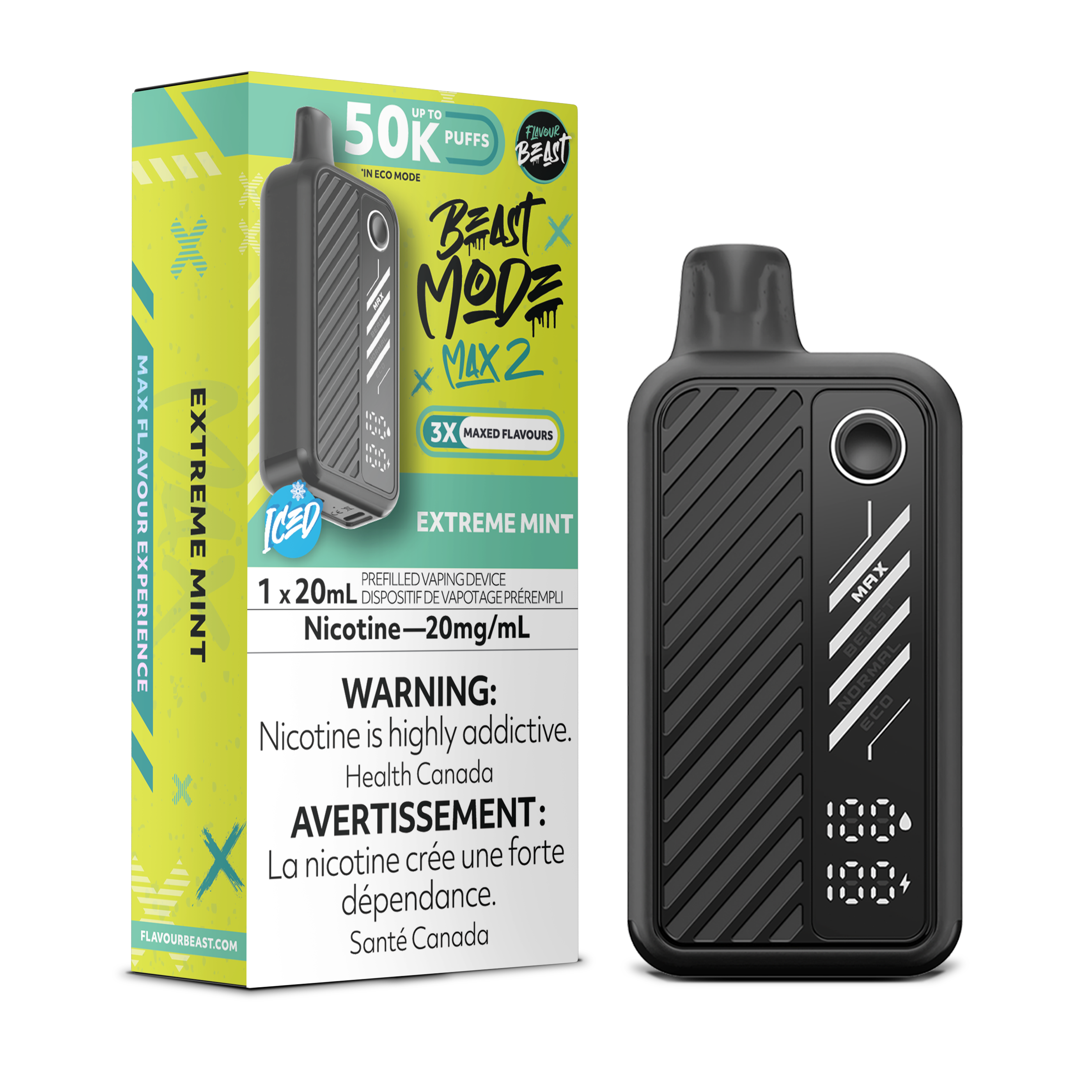 EXTREME MINT - FLAVOUR BEAST BEAST MODE MAX 2 (20mL) (ONTARIO)