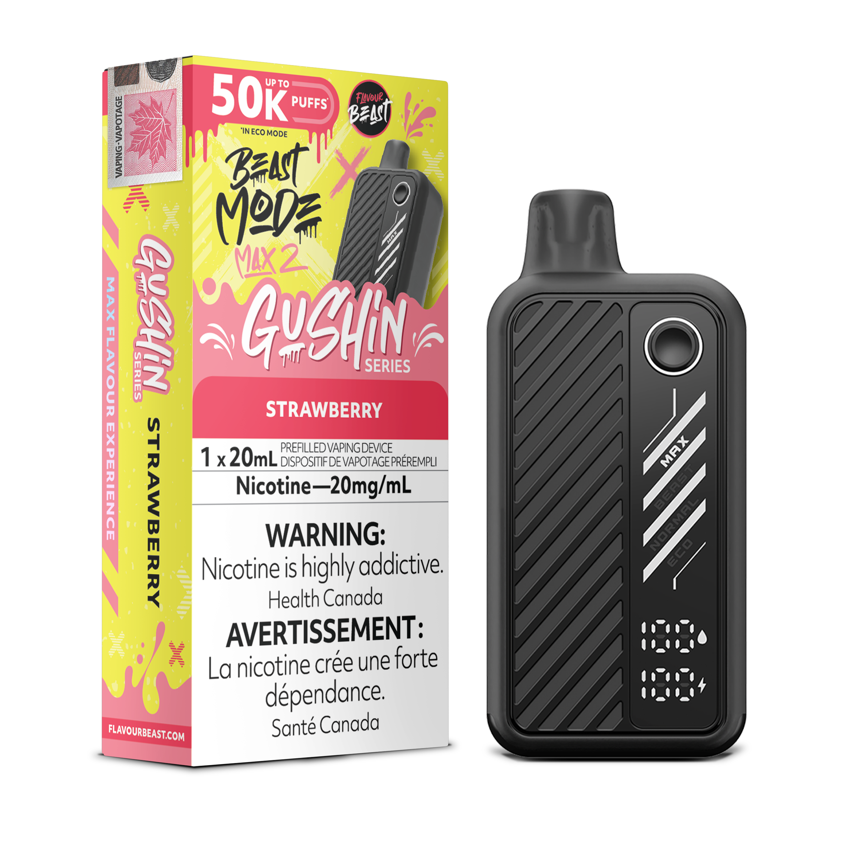 GUSHIN STRAWBERRY - FLAVOUR BEAST BEAST MODE MAX 2 (20mL) (ONTARIO)
