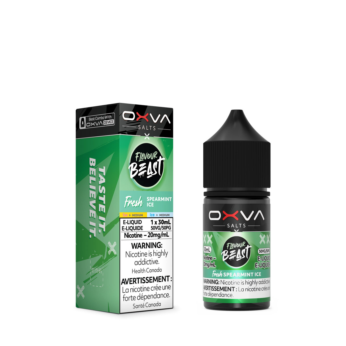 SPEARMINT ICE - FLAVOUR BEAST X OXVA FRESH E LIQUID (30mL)