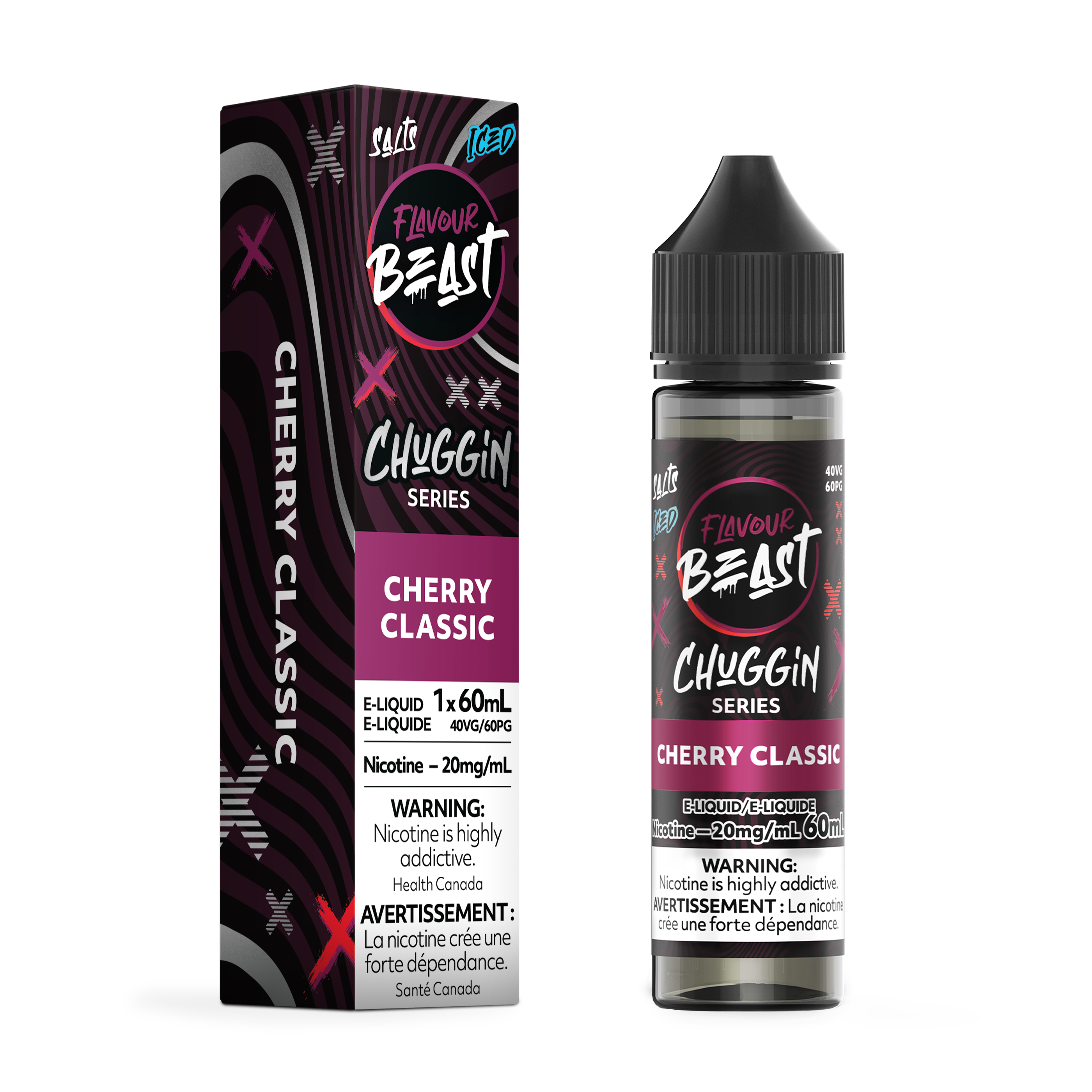 CHERRY CLASSIC (ICED) - FB CHUGGIN E LIQUID (60mL)