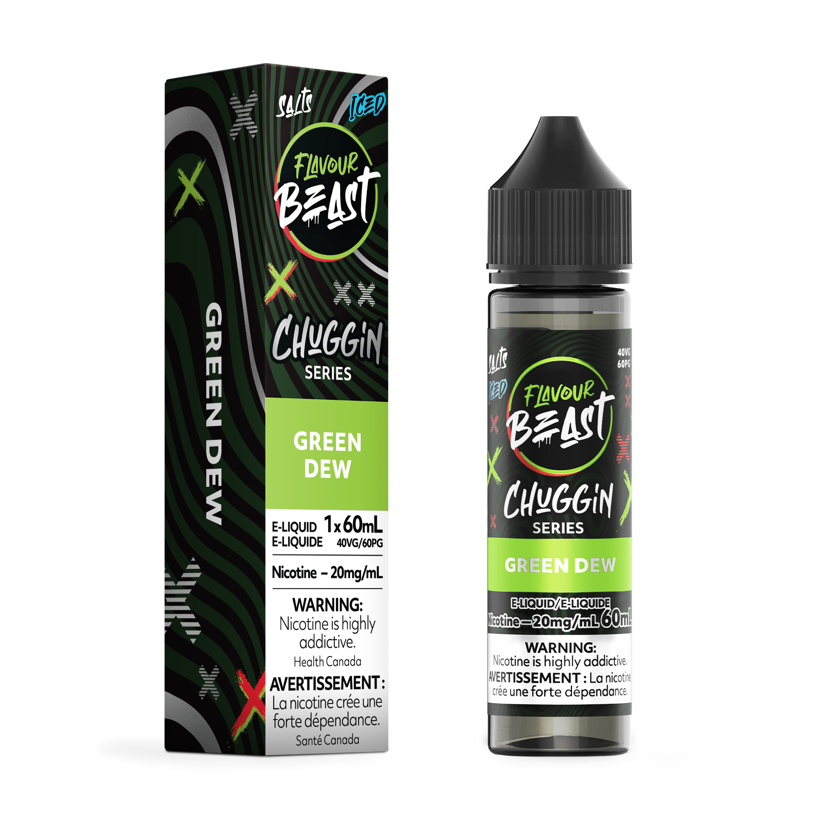 GREEN DEW (ICED) - FB CHUGGIN E LIQUID (60mL)