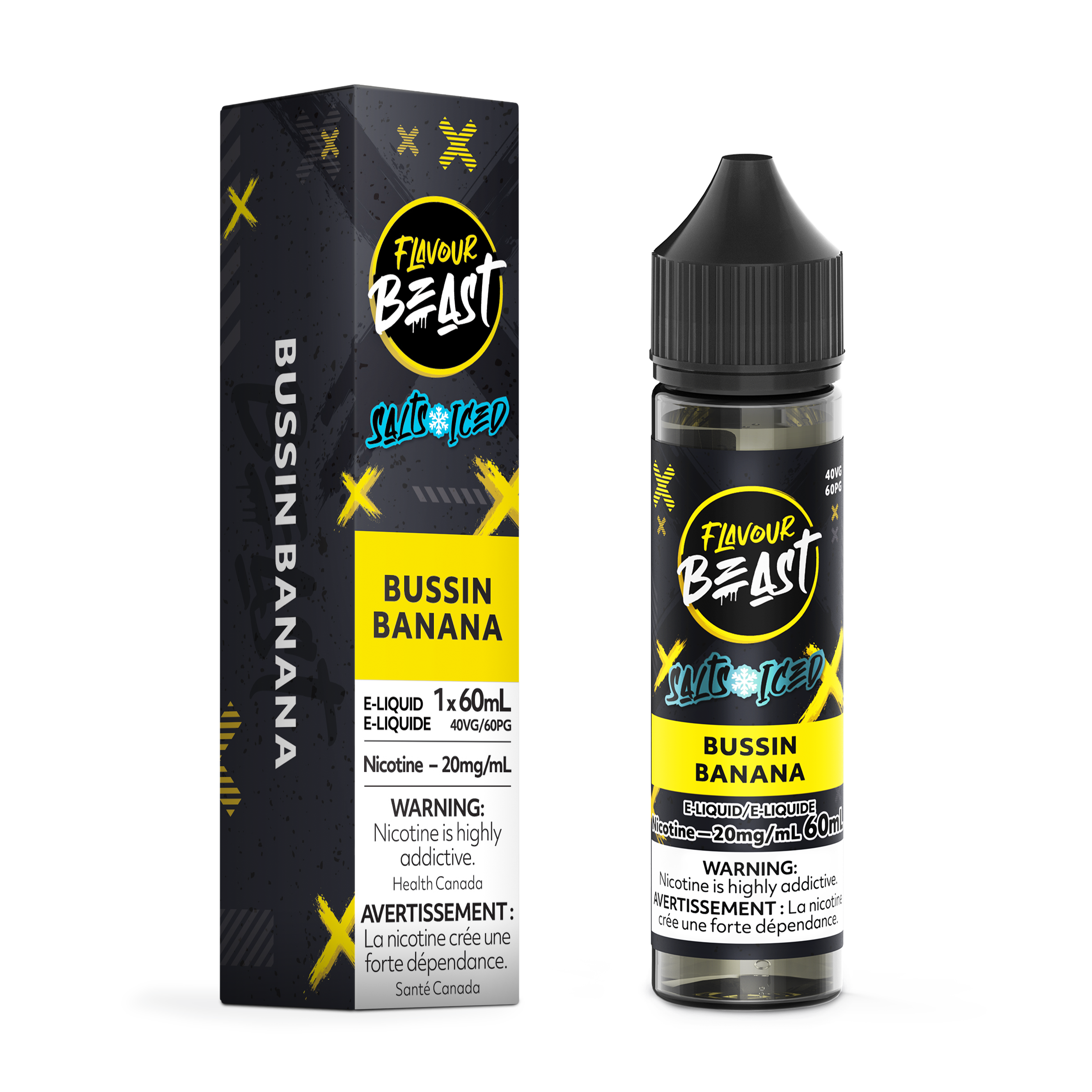 BUSSIN BANANA - FLAVOUR BEAST E LIQUID (60mL) (ONTARIO)