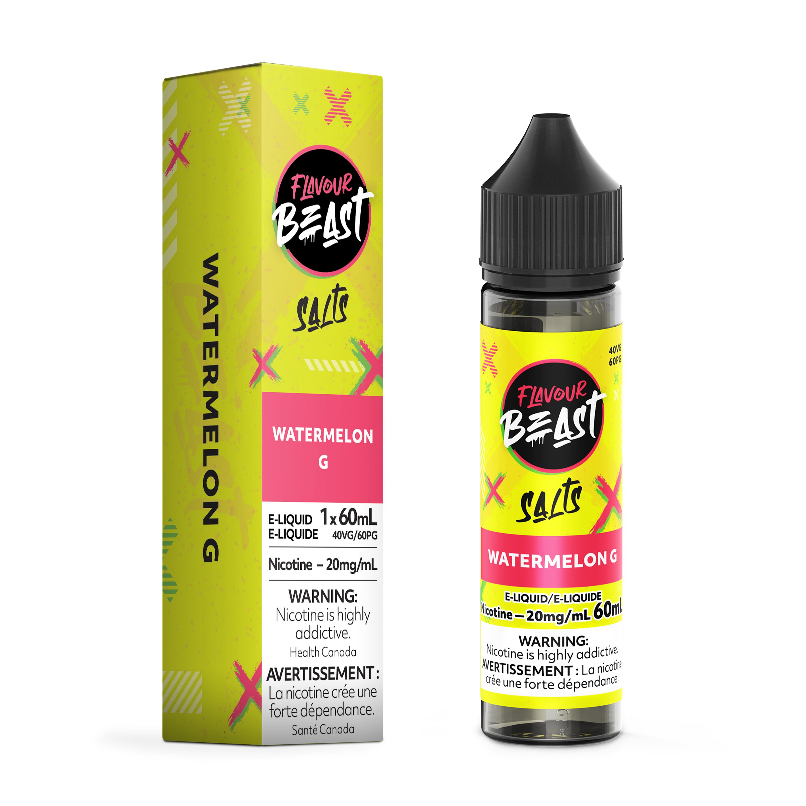 WATERMELON G - FLAVOUR BEAST E LIQUID (60mL) (ONTARIO)