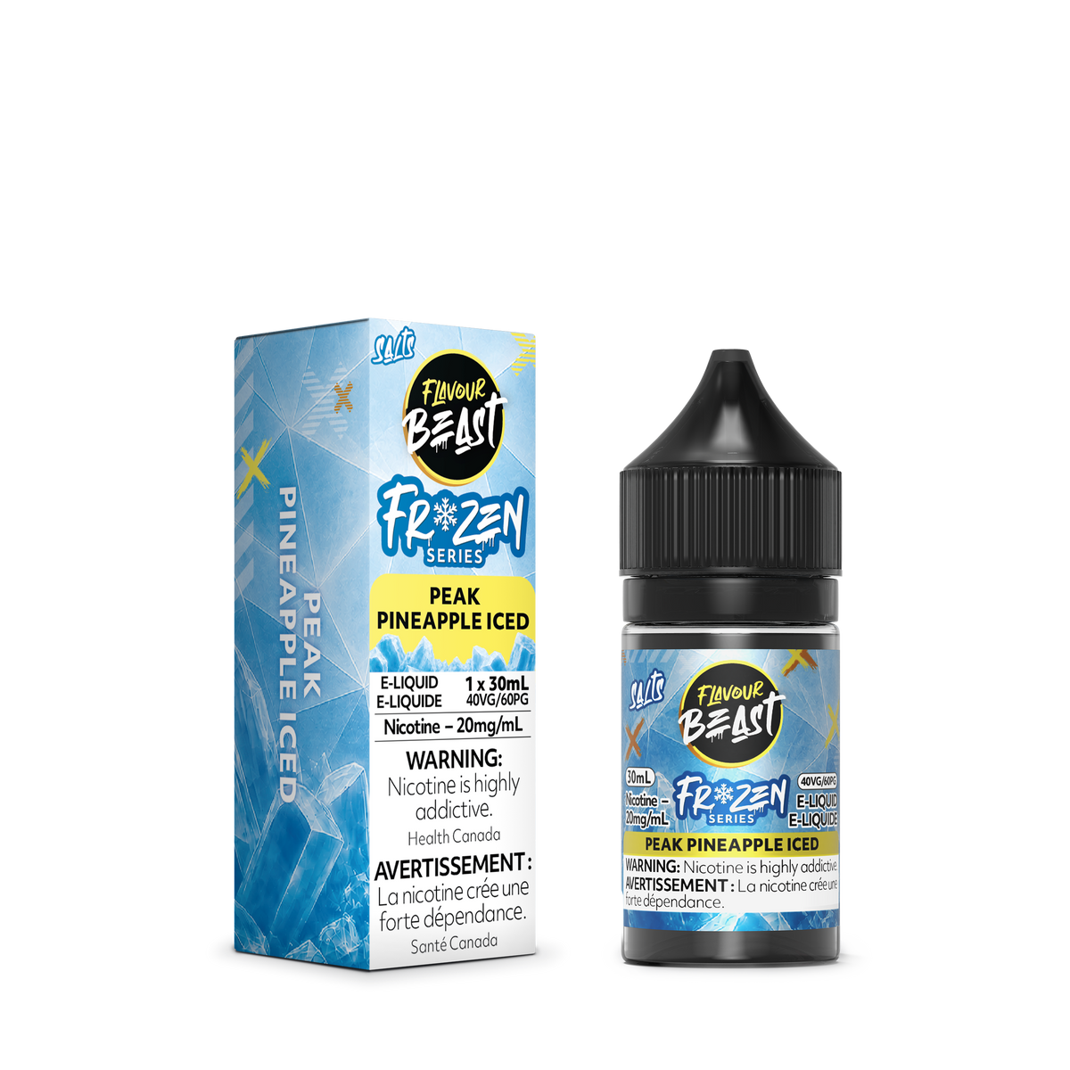 PEAK PINEAPPLE ICED - FLAVOUR BEAST FROZEN E LIQUID (30mL)