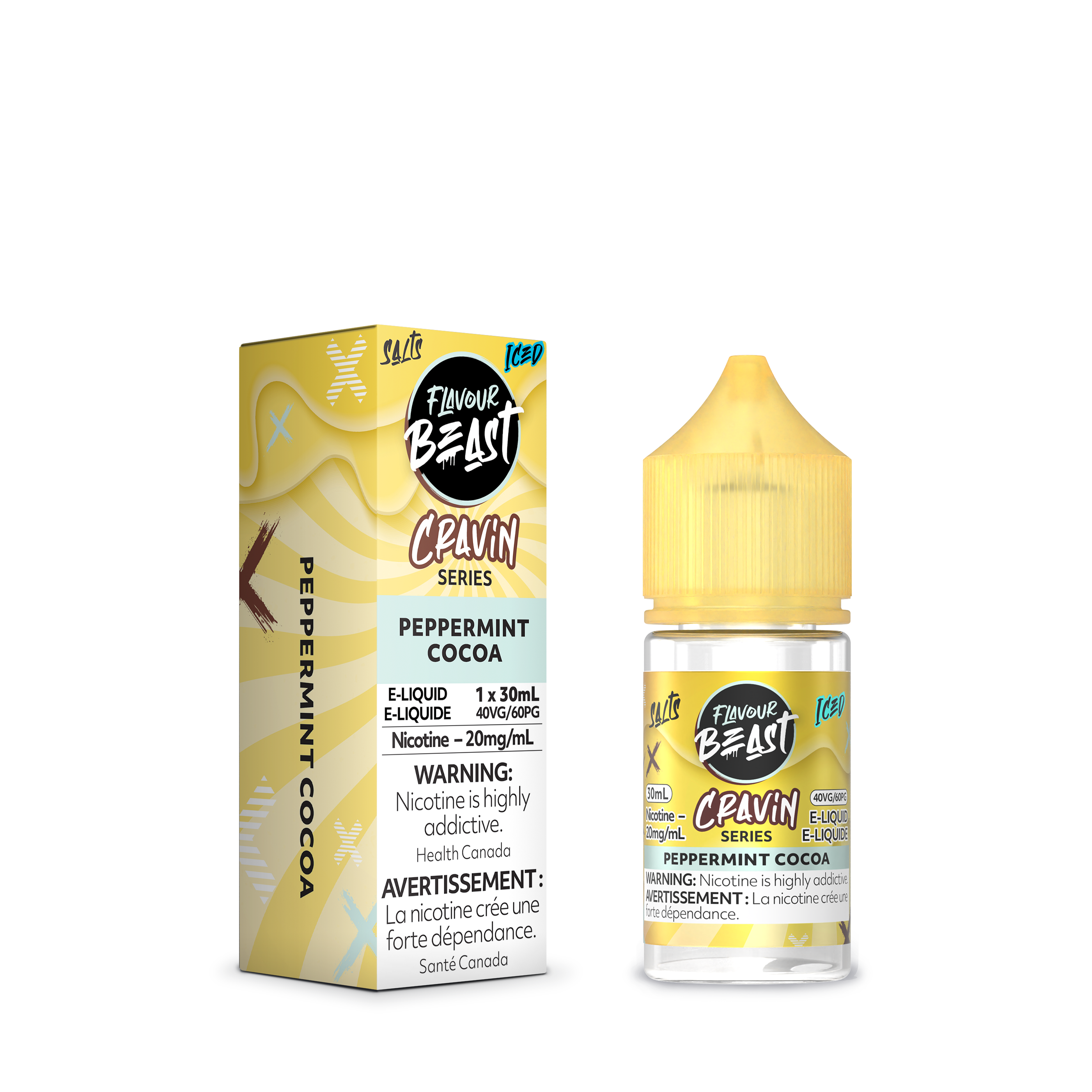 PEPPERMINT COCOA (ICED) - FLAVOUR BEAST CRAVIN' E-LIQUID (30mL) (ONTARIO)