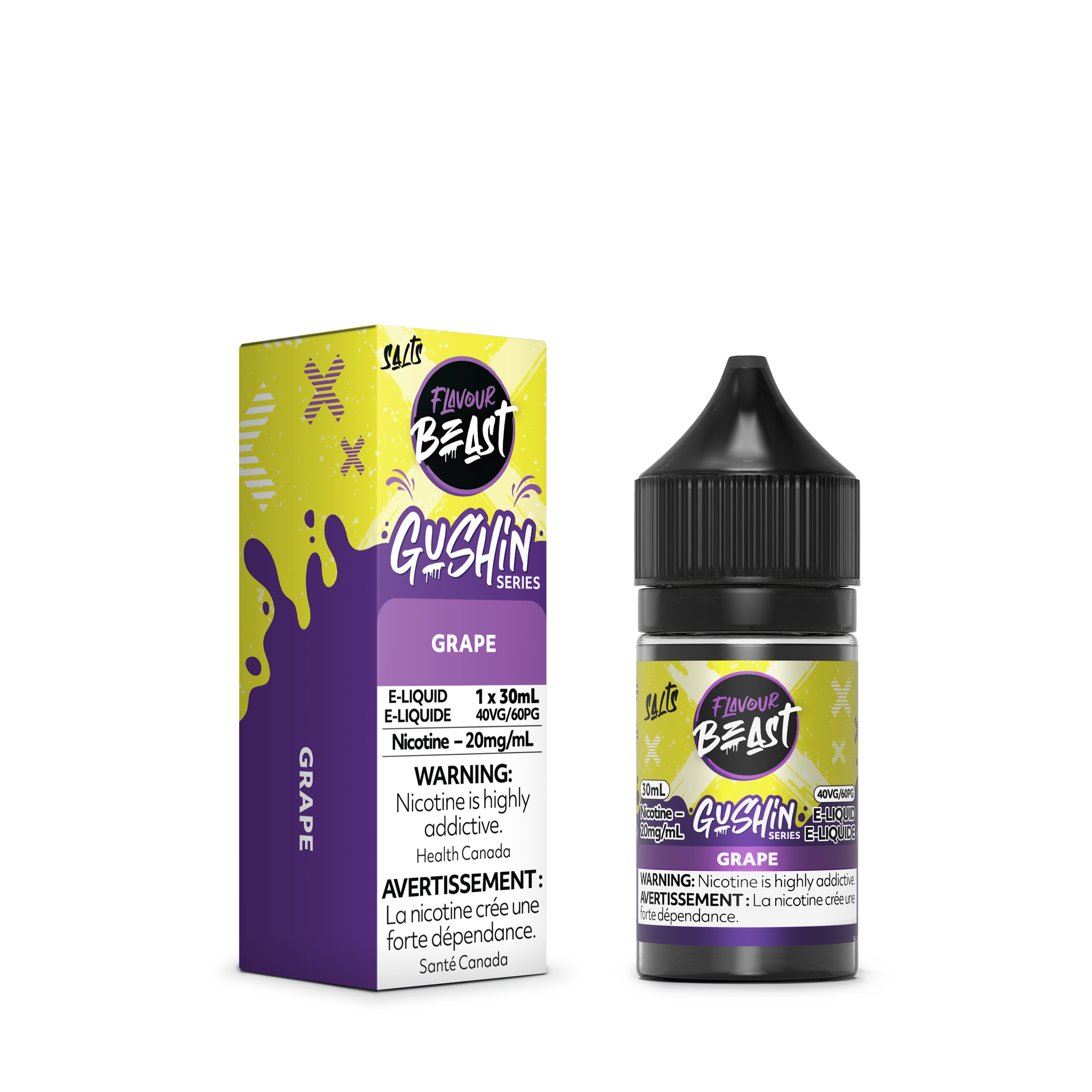GUSHIN GRAPE - FLAVOUR BEAST E LIQUID (30mL)