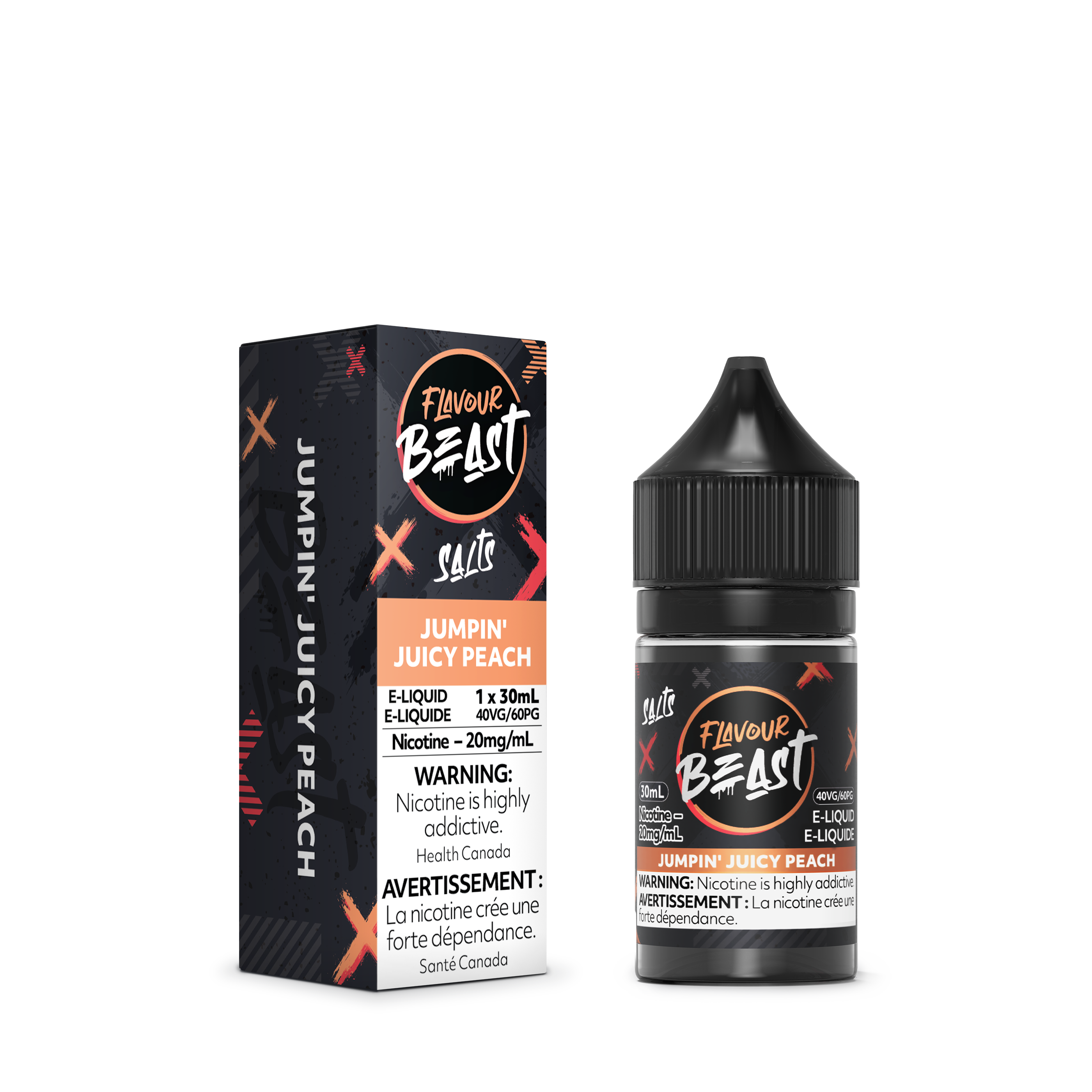 JUMPIN' JUICY PEACH - FLAVOUR BEAST E LIQUID (30mL)