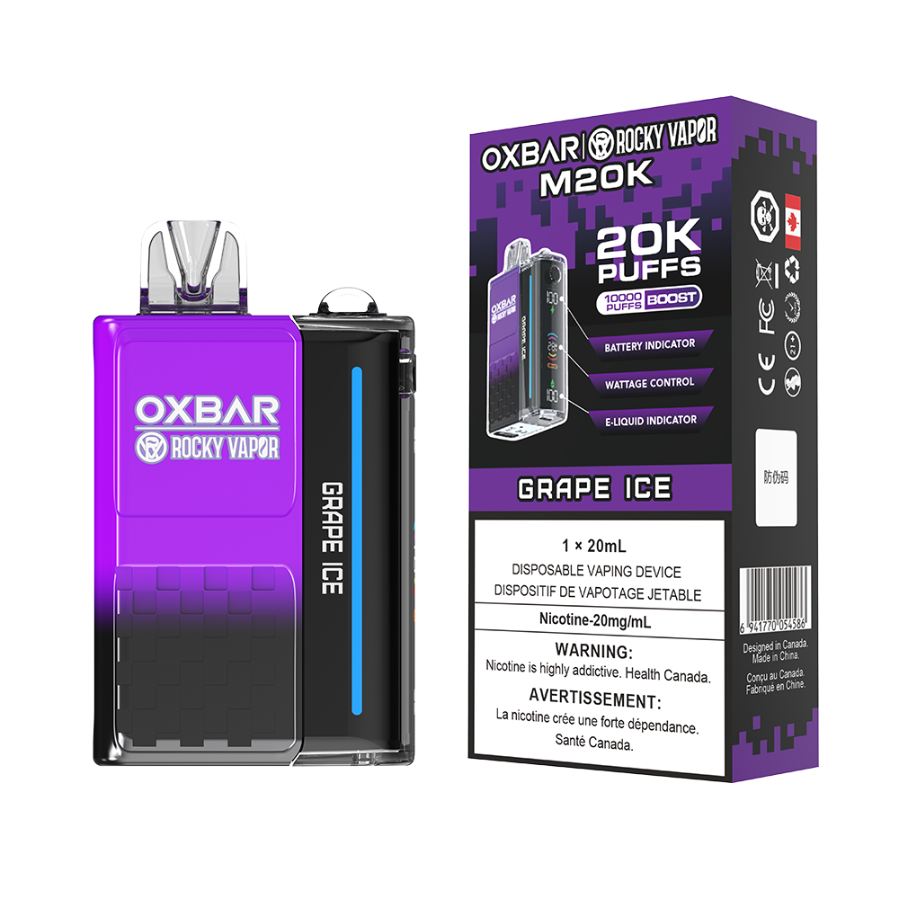 GRAPE ICE - OXBAR M20K BY ROCKY VAPOR (ONTARIO)