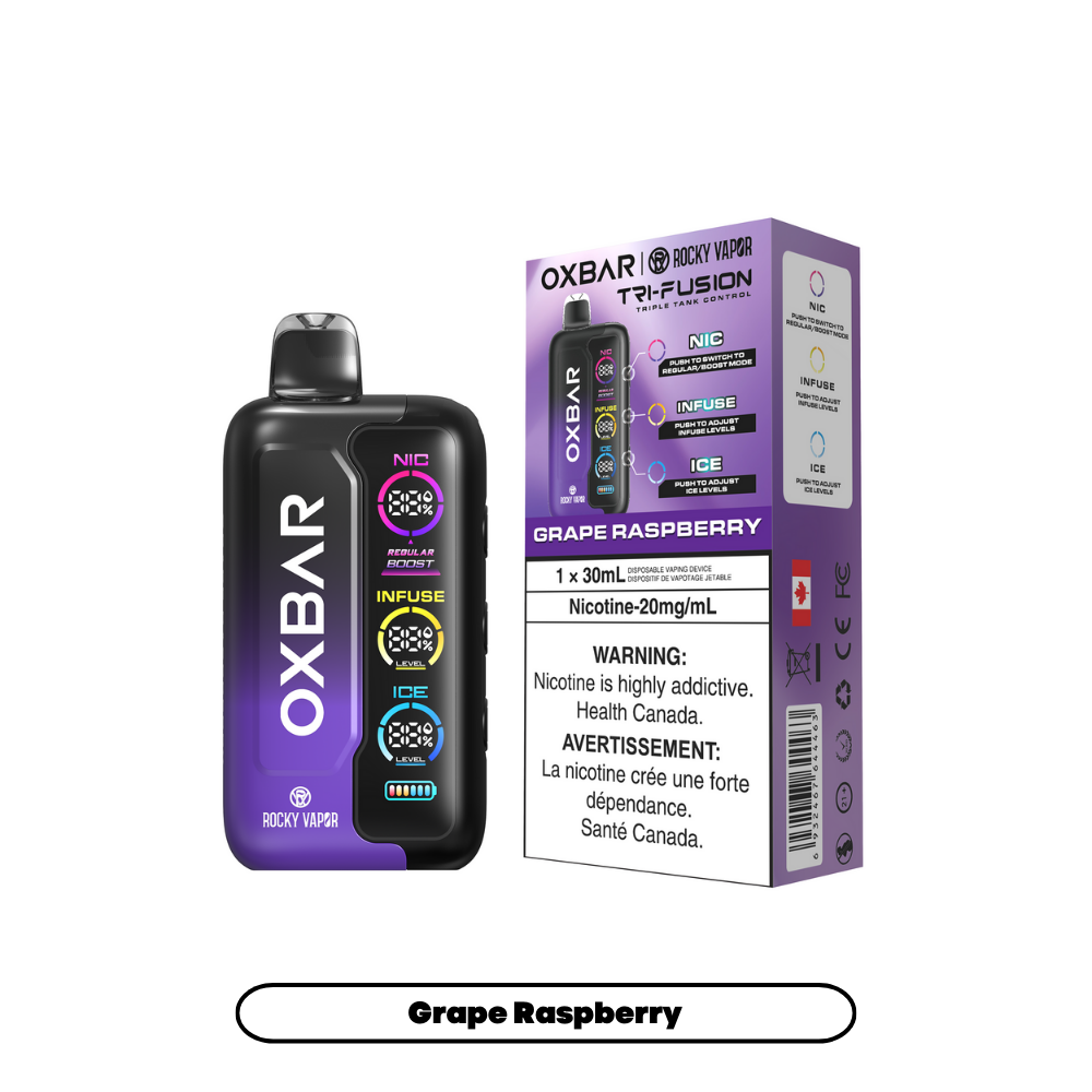 GRAPE RASPBERRY - OXBAR TRI FUSION (20mL)
