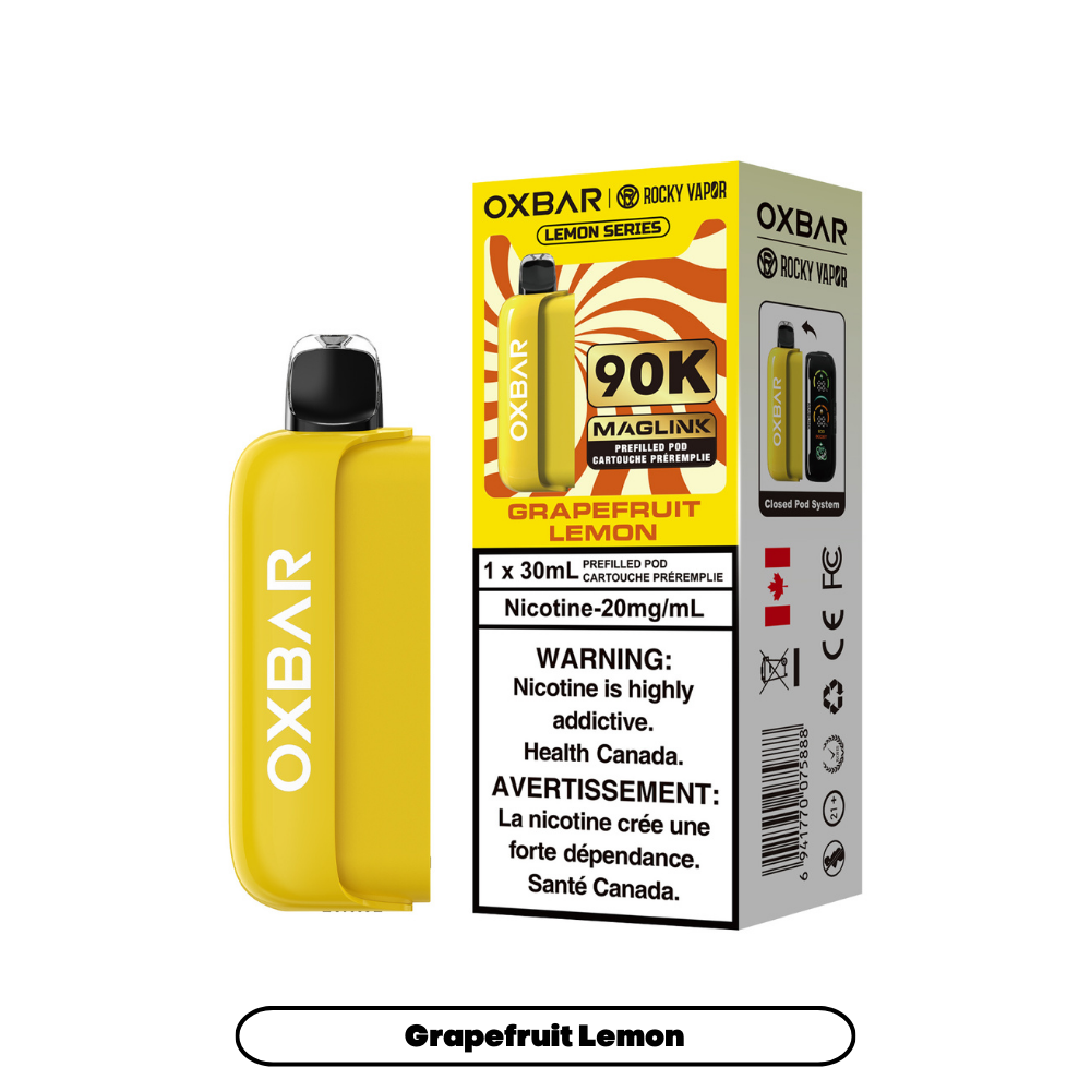 GRAPEFRUIT LEMON - OXBAR MAGLINK (POD ONLY, MAGLINK DEVICE REQUIRED) (30mL)