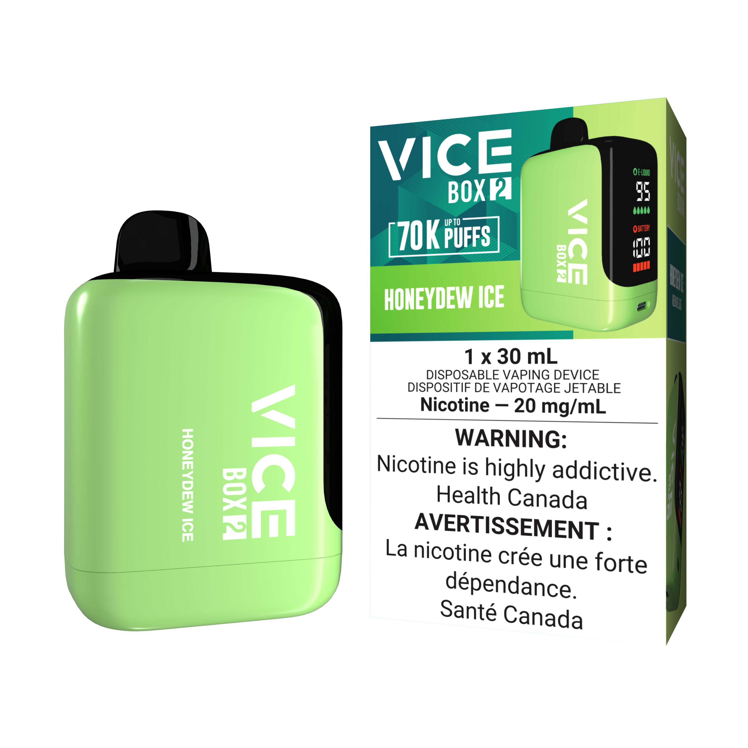 HONEYDEW ICE - VICE BOX 2 DISPOSABLE (ONTARIO)