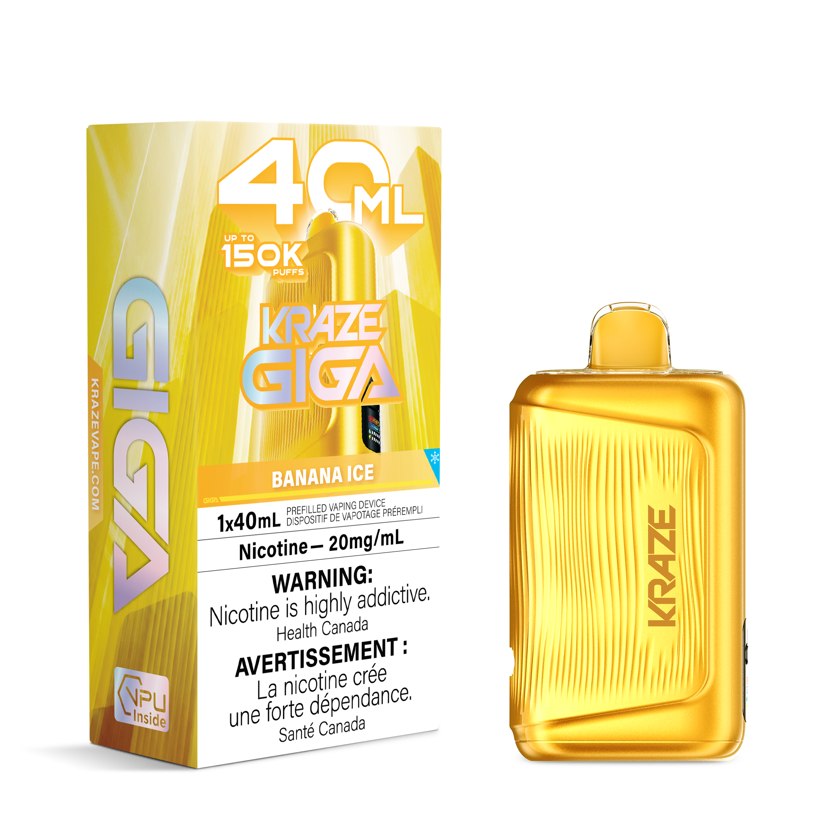 BANANA ICE - KRAZE GIGA (40mL)