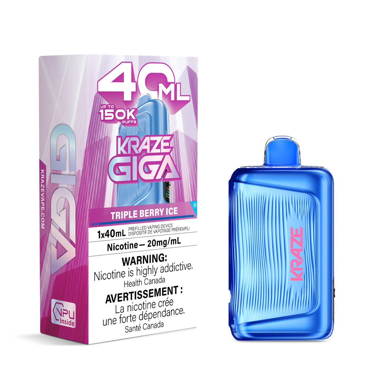 TRIPLE BERRY ICE - KRAZE GIGA (40mL)