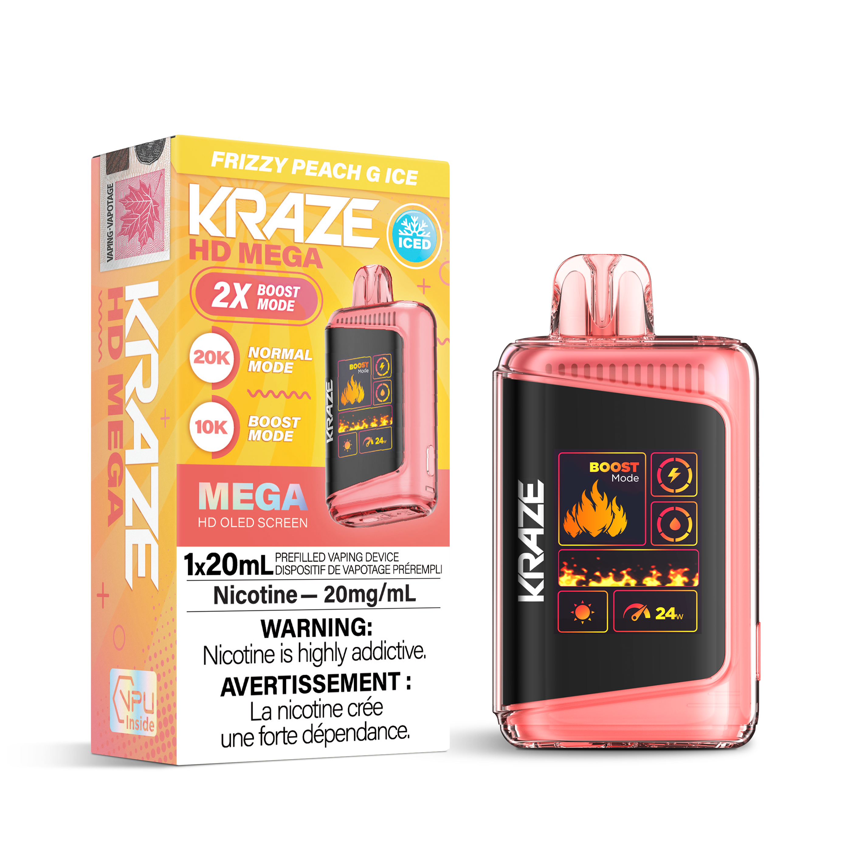 FRIZZY PEACH G ICE - KRAZE HD MEGA (ONTARIO)