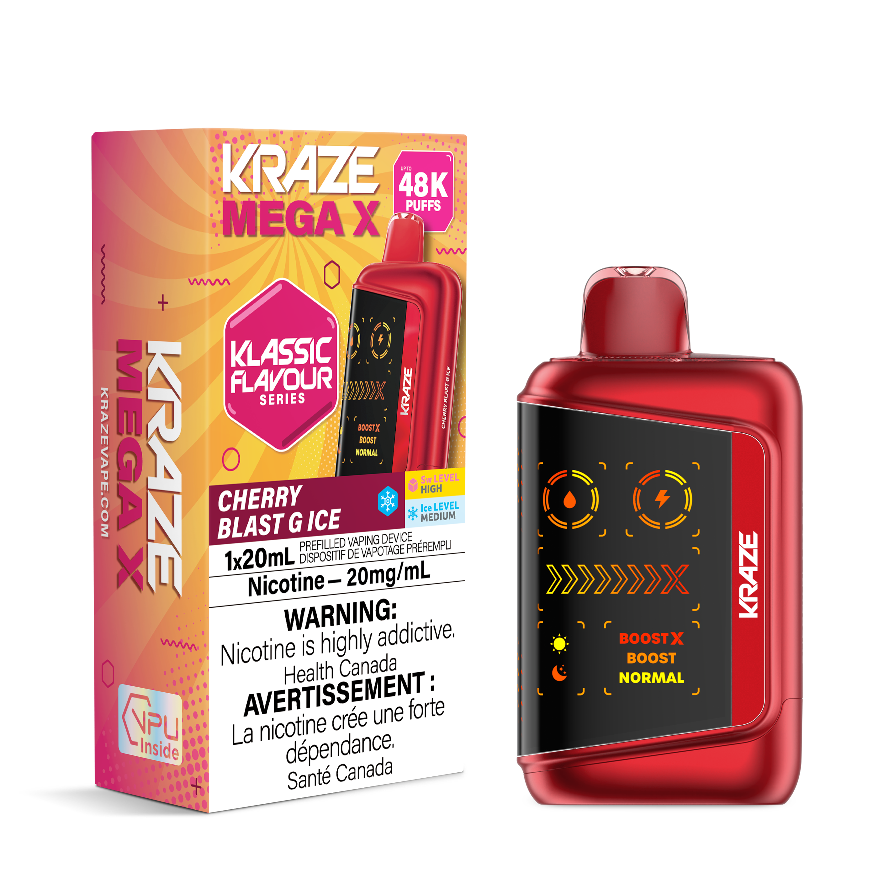CHERRY BLAST G ICE - KRAZE MEGA X (20mL)