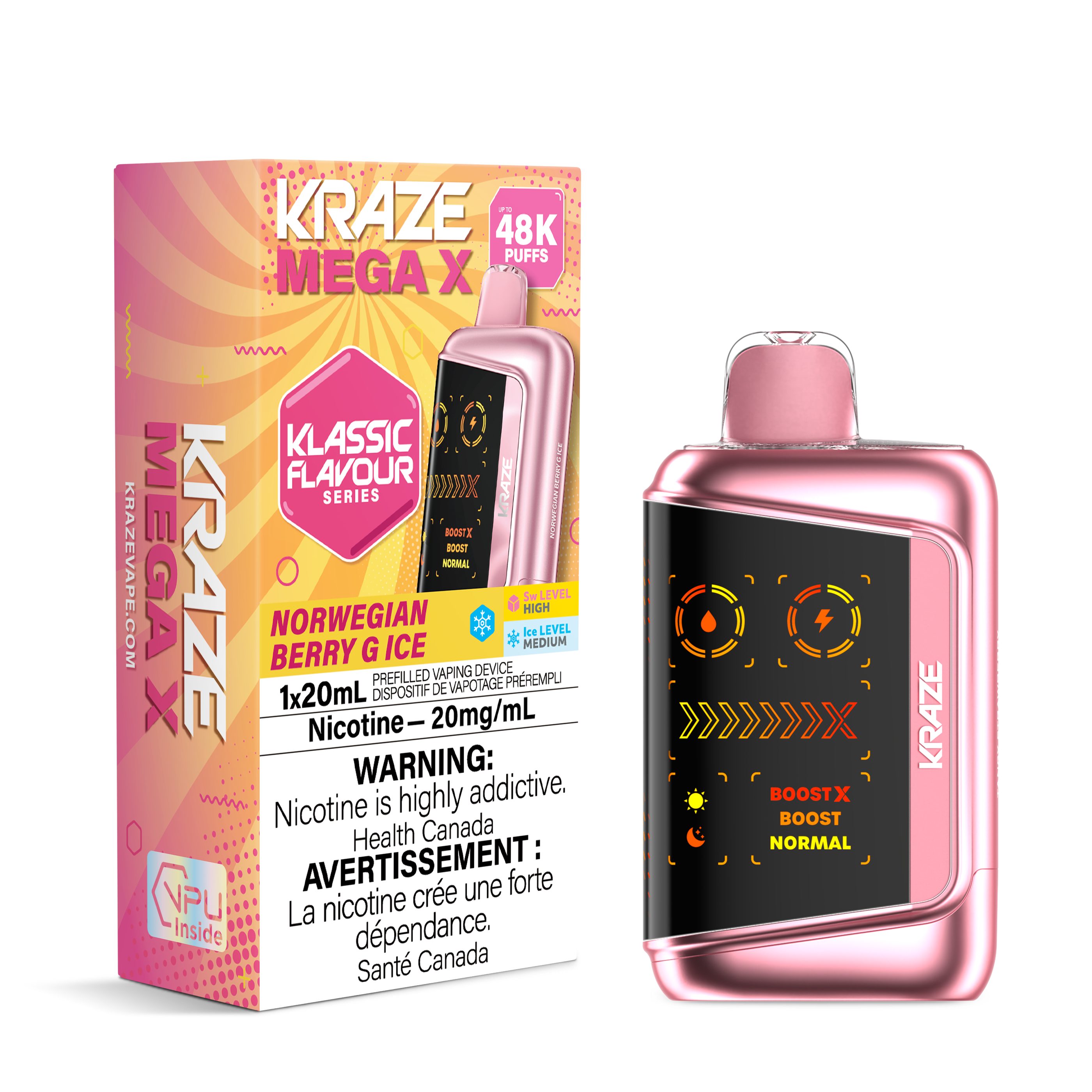 NORWEGIAN BERRY G ICE - KRAZE MEGA X (20mL)