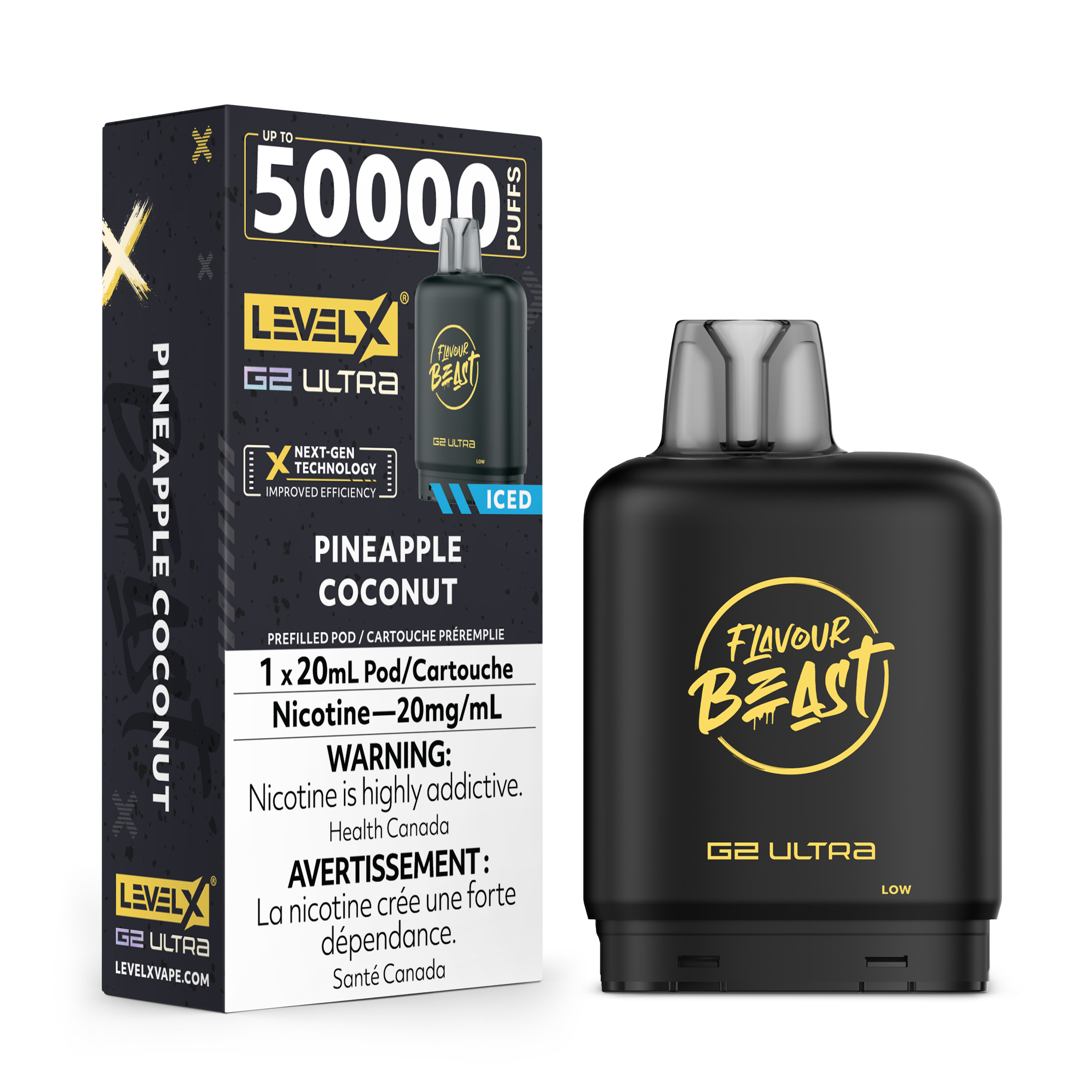 PINEAPPLE COCONUT - FLAVOUR BEAST LEVEL X G2 ULTRA (20mL) (ONTARIO)