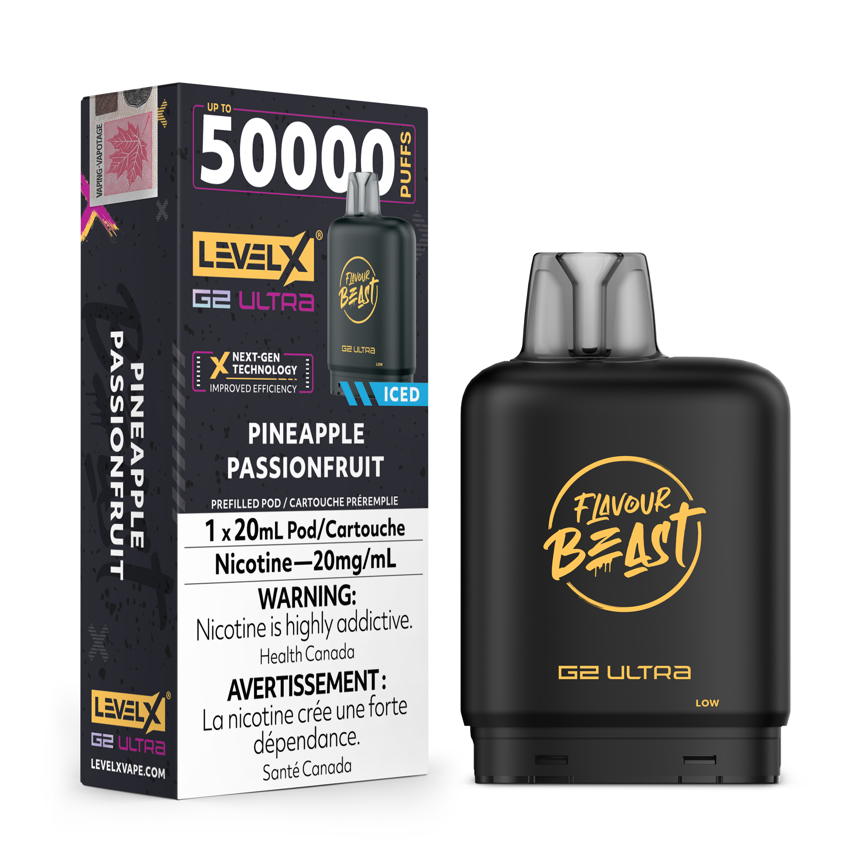 PINEAPPLE PASSIONFRUIT - FLAVOUR BEAST LEVEL X G2 ULTRA (20mL) (ONTARIO)