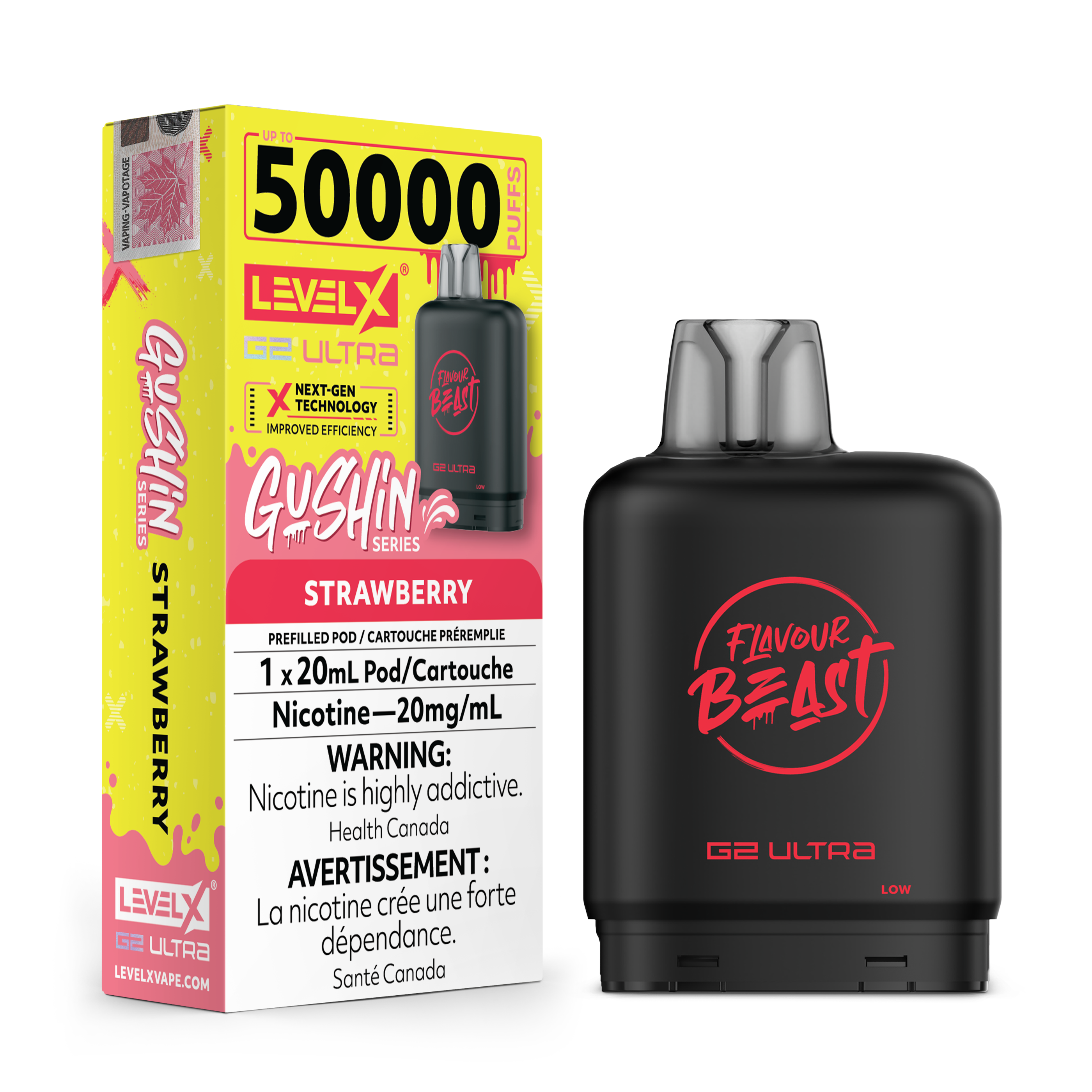 GUSHIN STRAWBERRY - FLAVOUR BEAST LEVEL X G2 ULTRA (20mL) (ONTARIO)