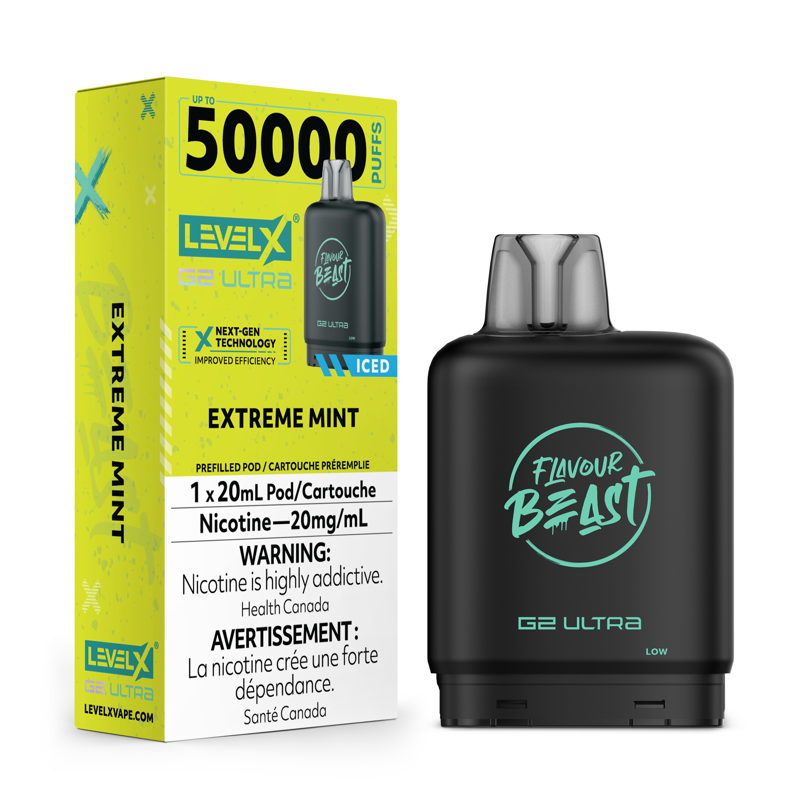 EXTREME MINT - FLAVOUR BEAST LEVEL X G2 ULTRA (20mL) (ZERO NICOTINE)